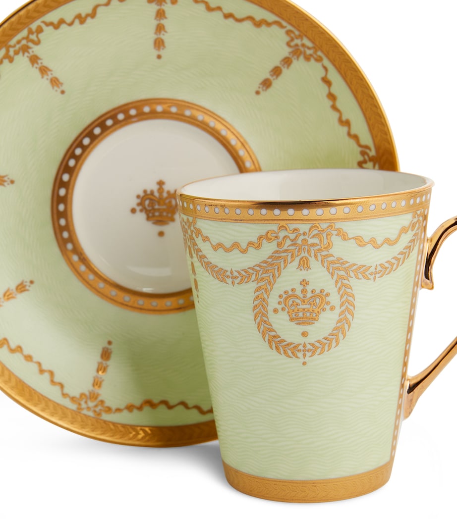 Royal Collection Coffee Cup and Saucer (Set of 6) MULTI Image 3