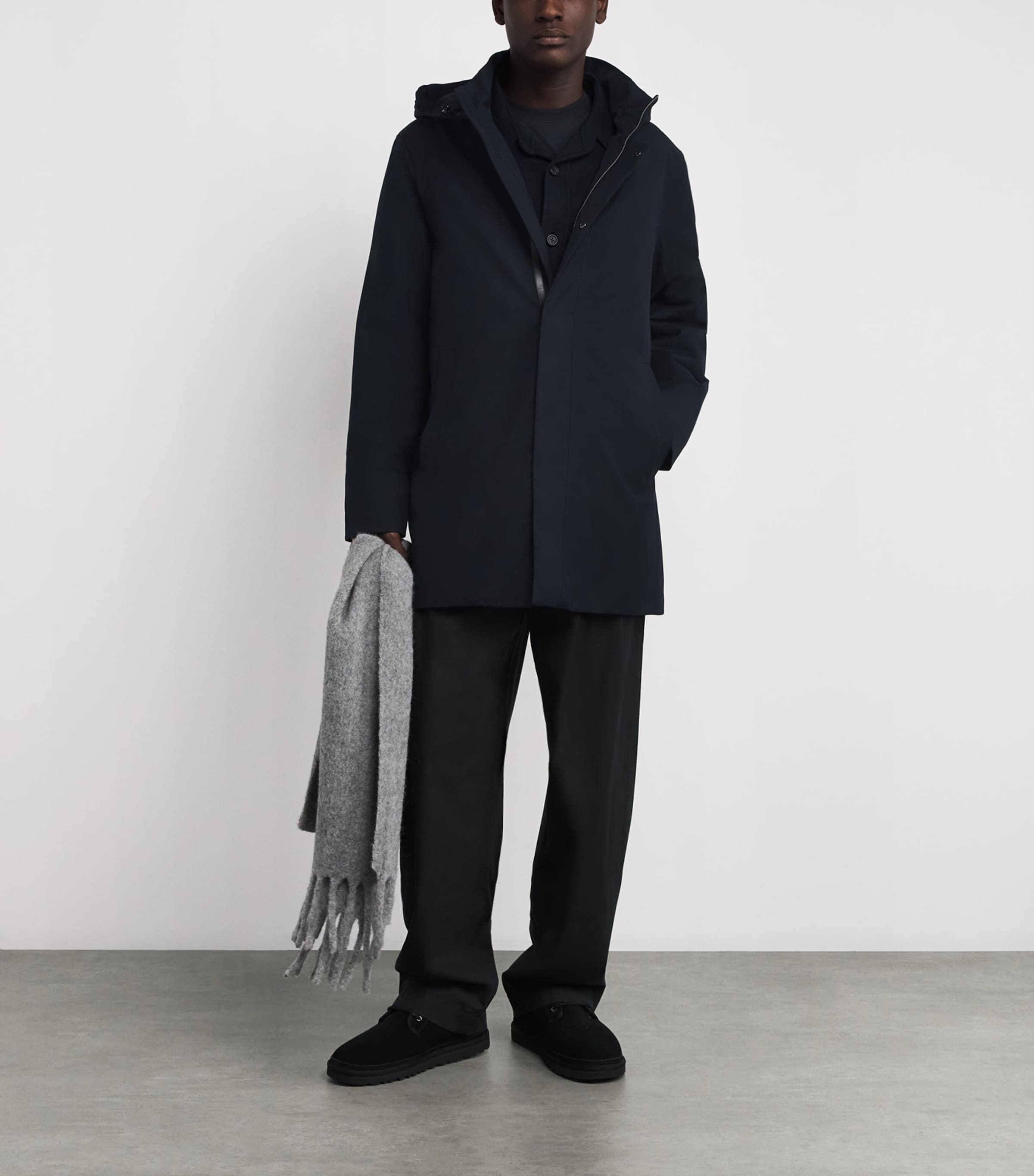 Down 2-in-1 Roland Parka Coat NAVY A Image 2