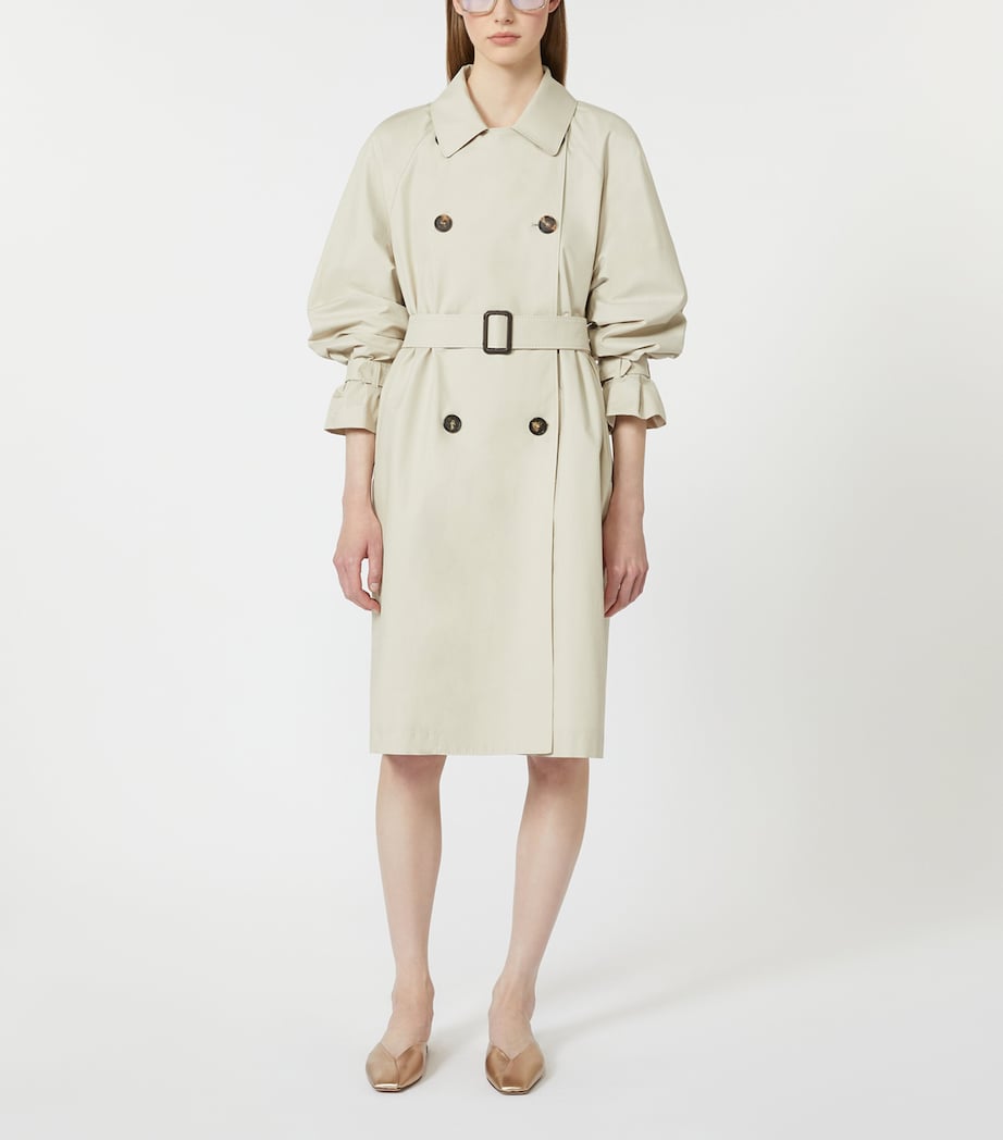 Cotton-Blend Trench Coat NATURAL Image 3