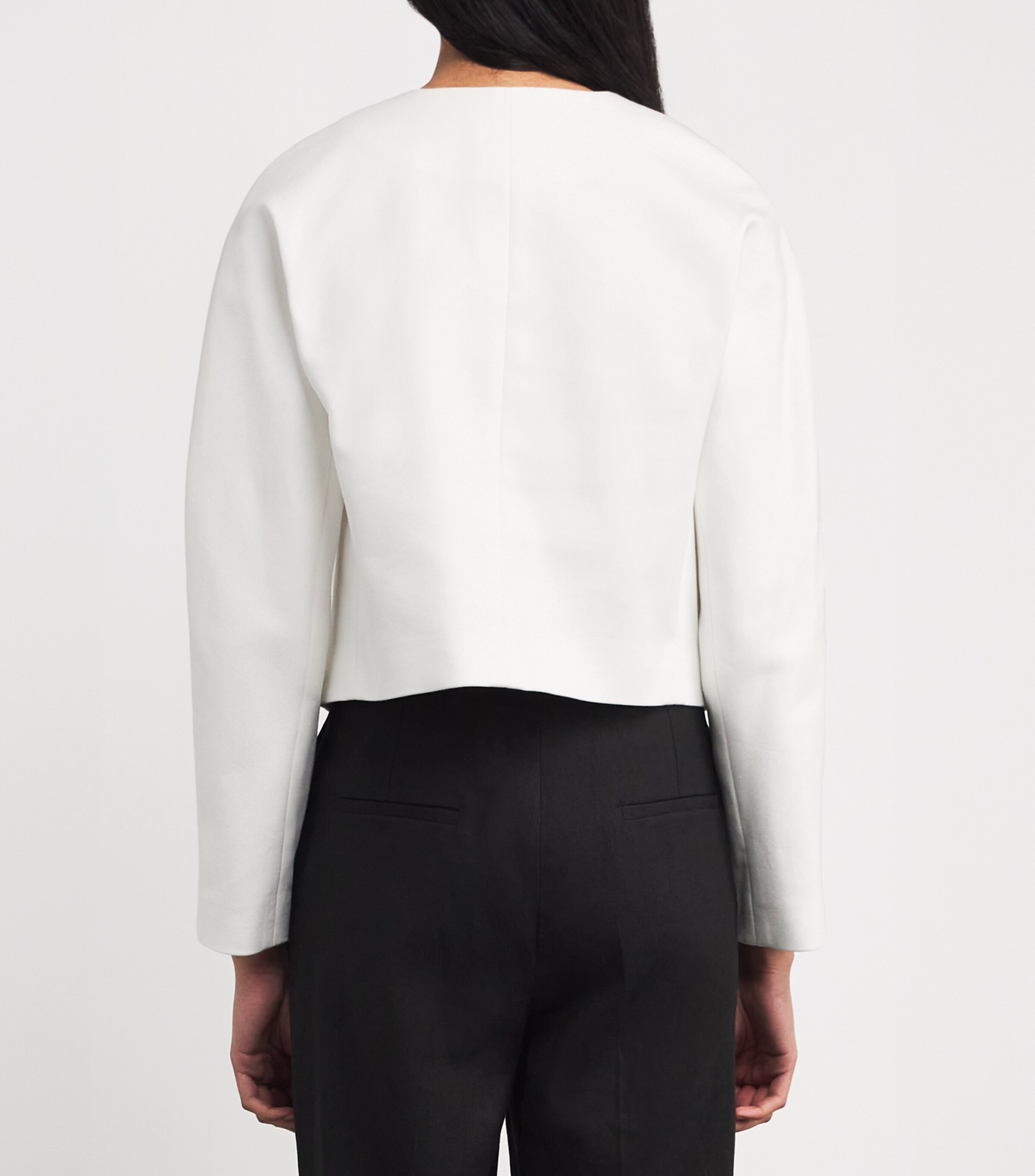 Cotton Collarless Jacket 137OWT Image 4