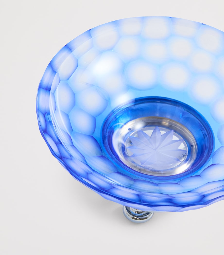 Crystal Ocean Honeycomb Soap Dish BLUE/CHROME Image 3