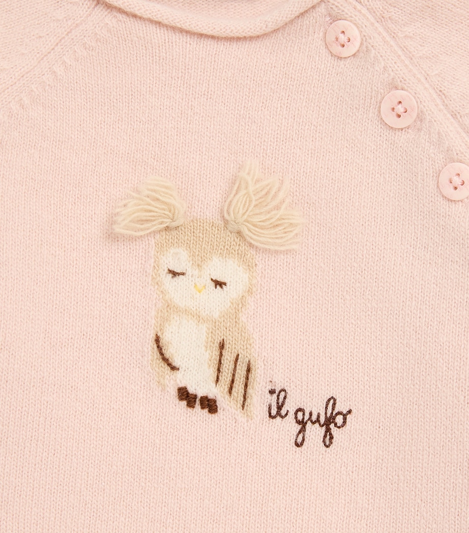 Cotton Owl All-In-One (3-12 Months) 304SMOOTHIE PINK Image 3