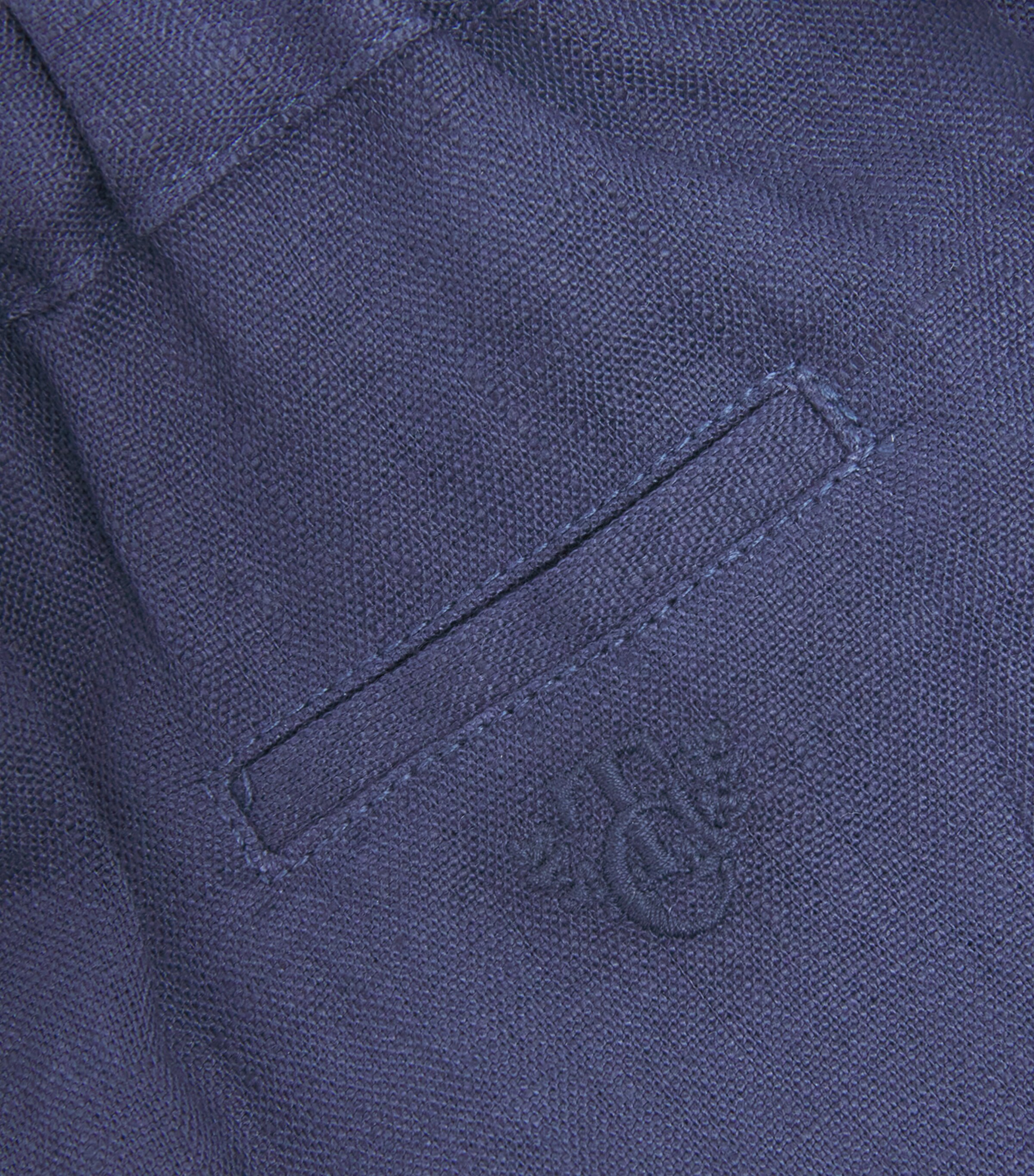 Tartine et Chocolat Linen Shorts (3 Months-4 Years) Marine Image 4
