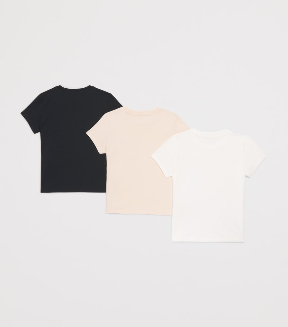 Moncler Enfant Set of 3 Cotton Logo-Patch T-Shirts (4-6 Years) Image 2