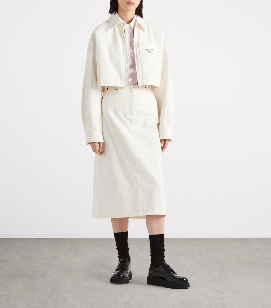 Triangle Denim Jacket F01CD Image 2