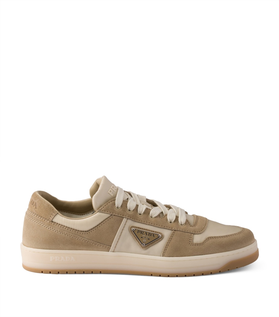 Prada Suede and Re-Nylon Downtown Sneakers Image 1