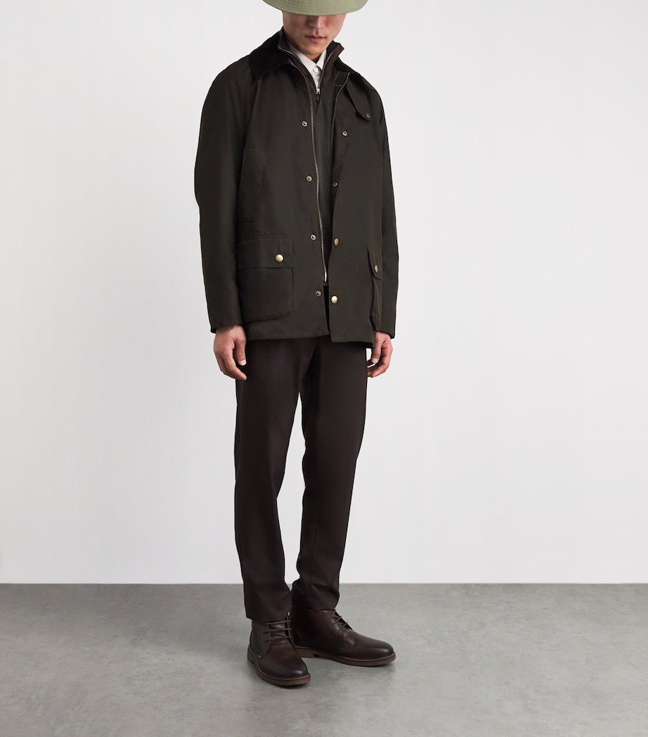 Waxed Ashby Jacket OLIVE Image 2
