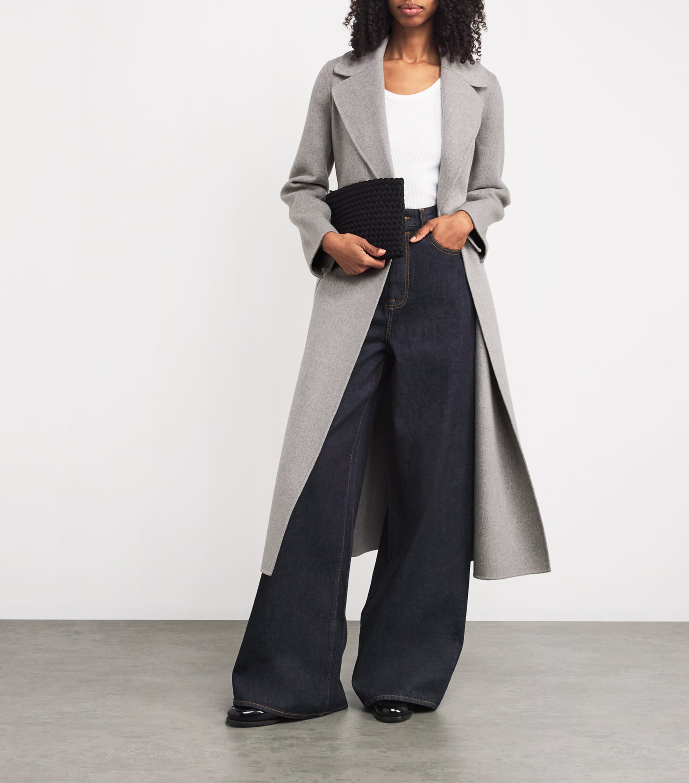 Max Mara Virgin Wool Belted Wrap Coat | Harrods US