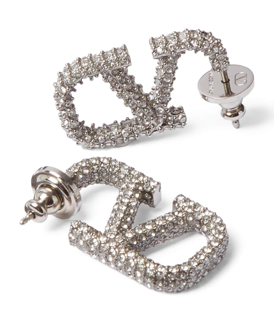VLogo Signature Strass Earrings 68S Image 1