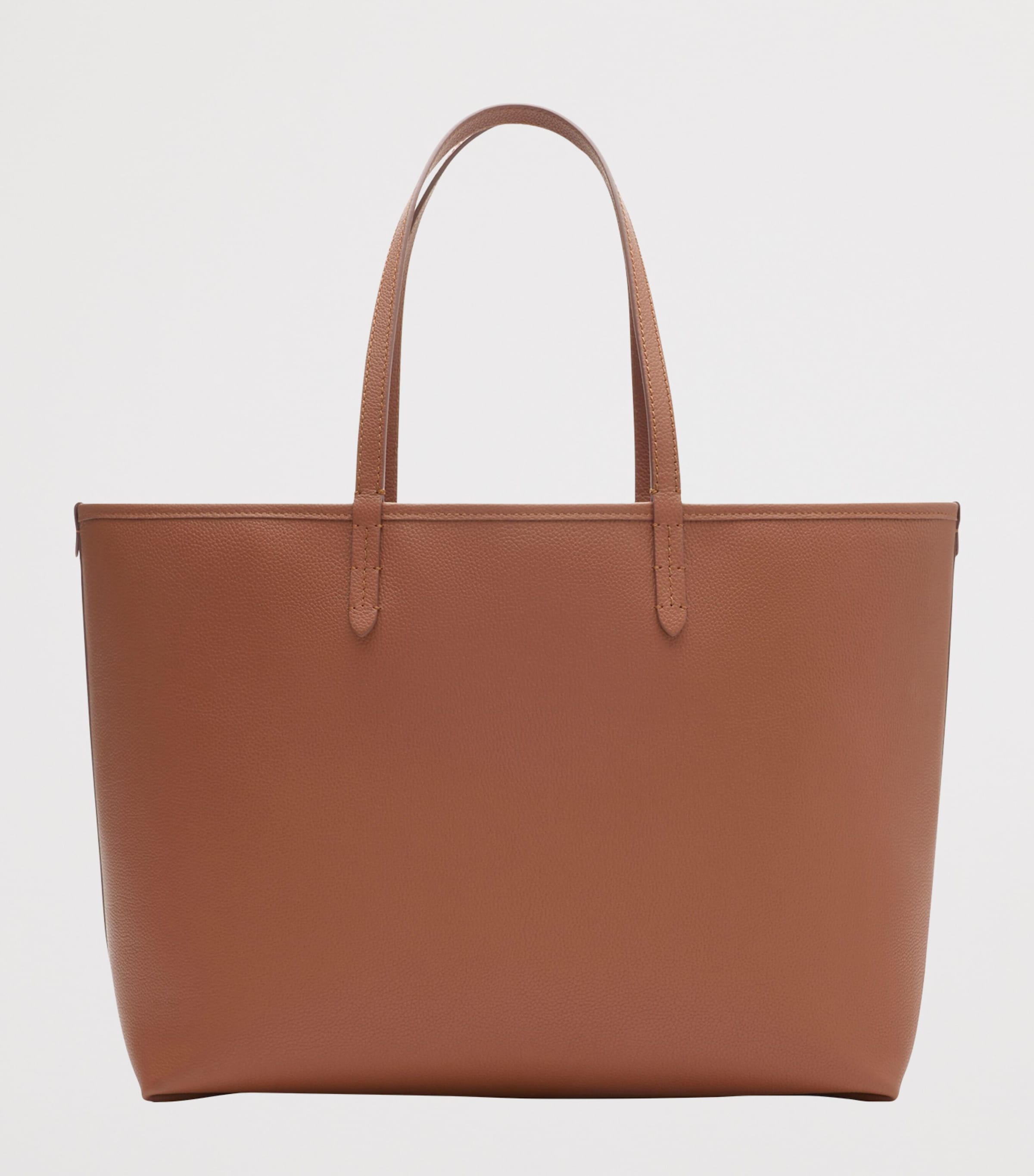 Medium Leather Reversible Bloomsbury Tote​ Bag GINGERGINGER BREAD Image 4