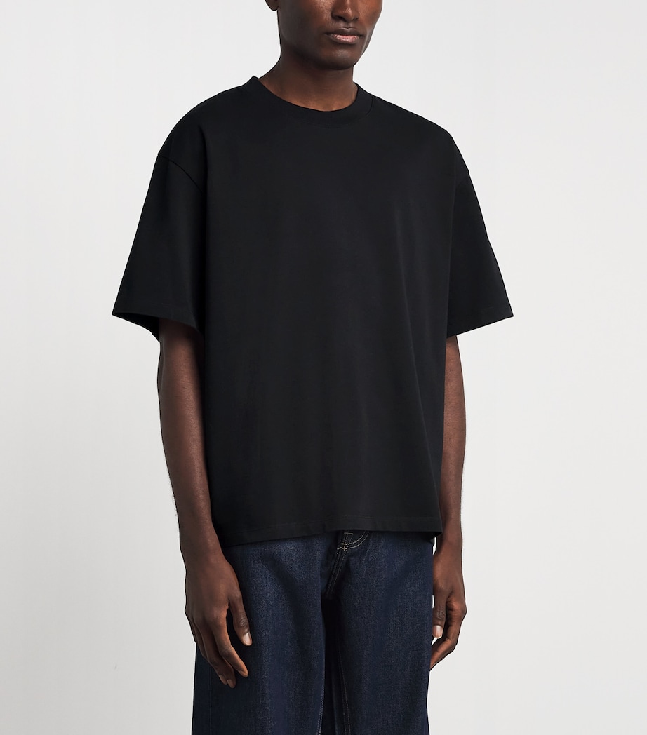 Sandro Paris Mens Cotton Oversized T-Shirt Black Image 4