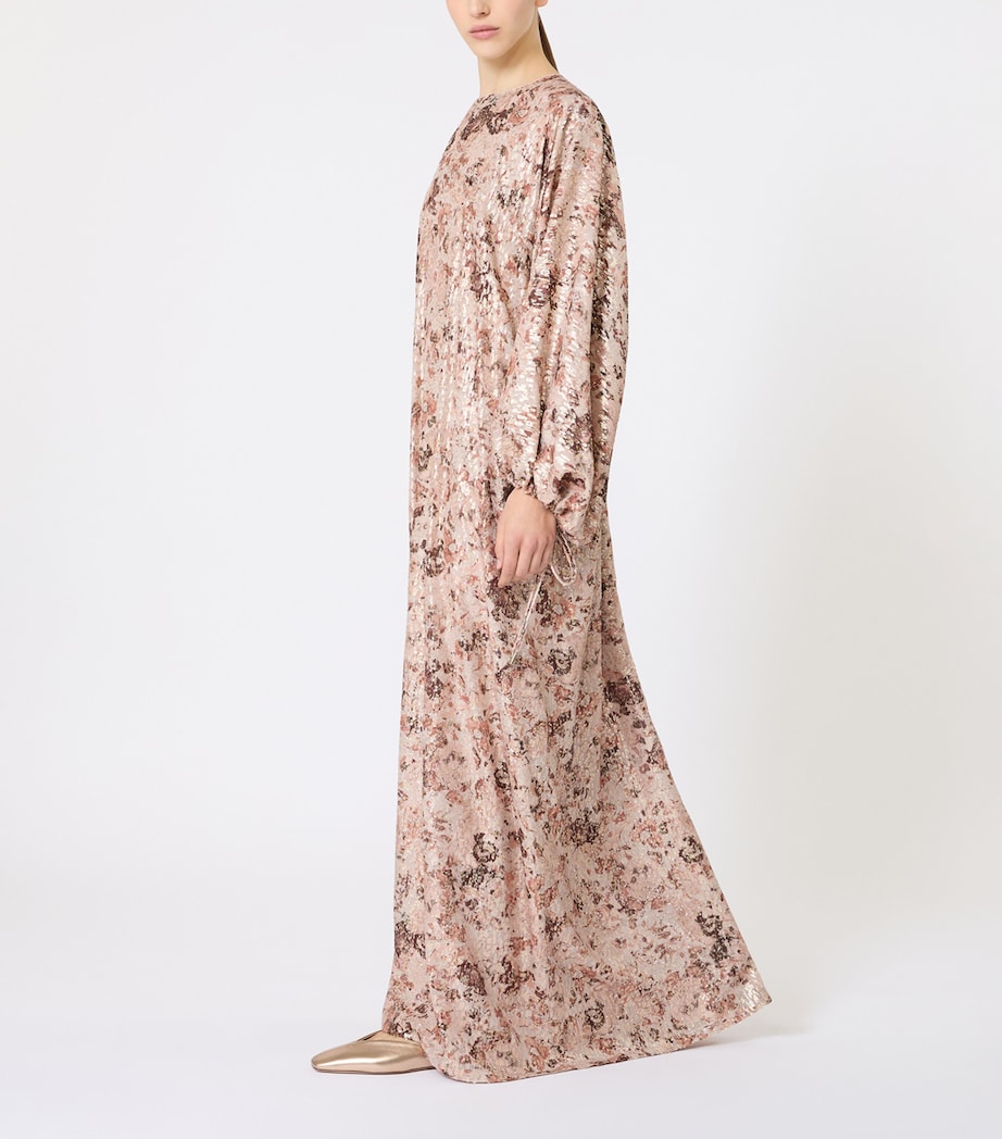 Metallic Silk Gown ROSE GOLD Image 4