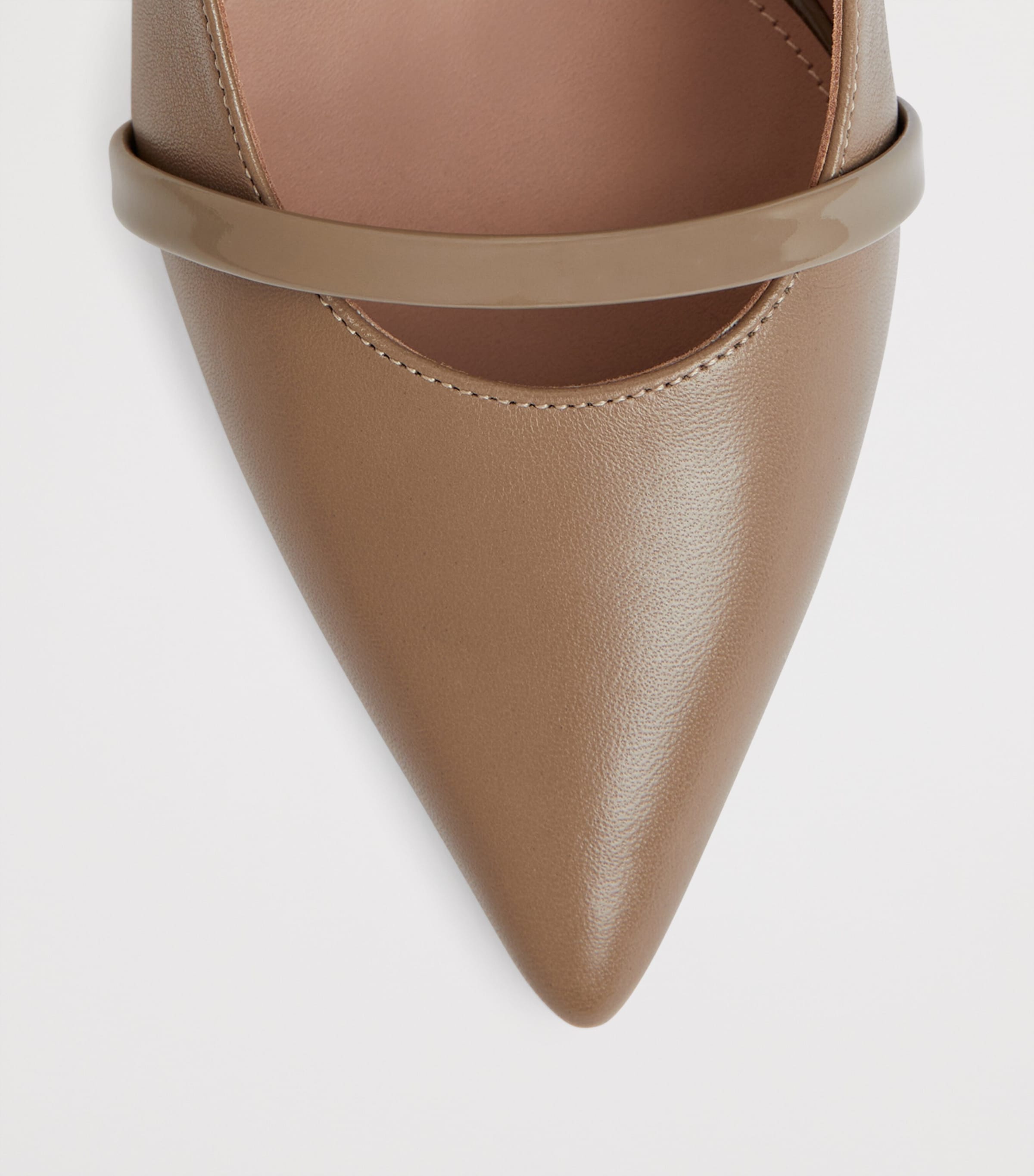 Leather Maureen Heeled Mules 70 TAUPE Image 5