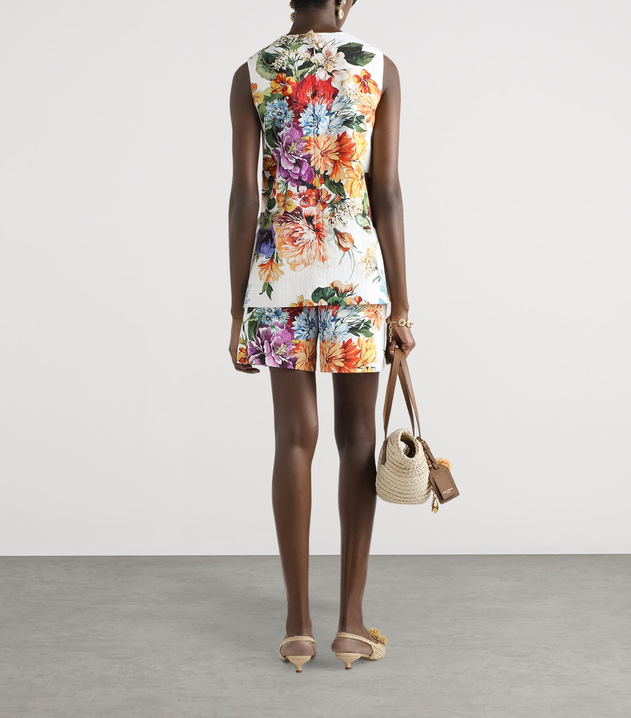 Floral Print Top HA5PC-B.FIORI C Image 3