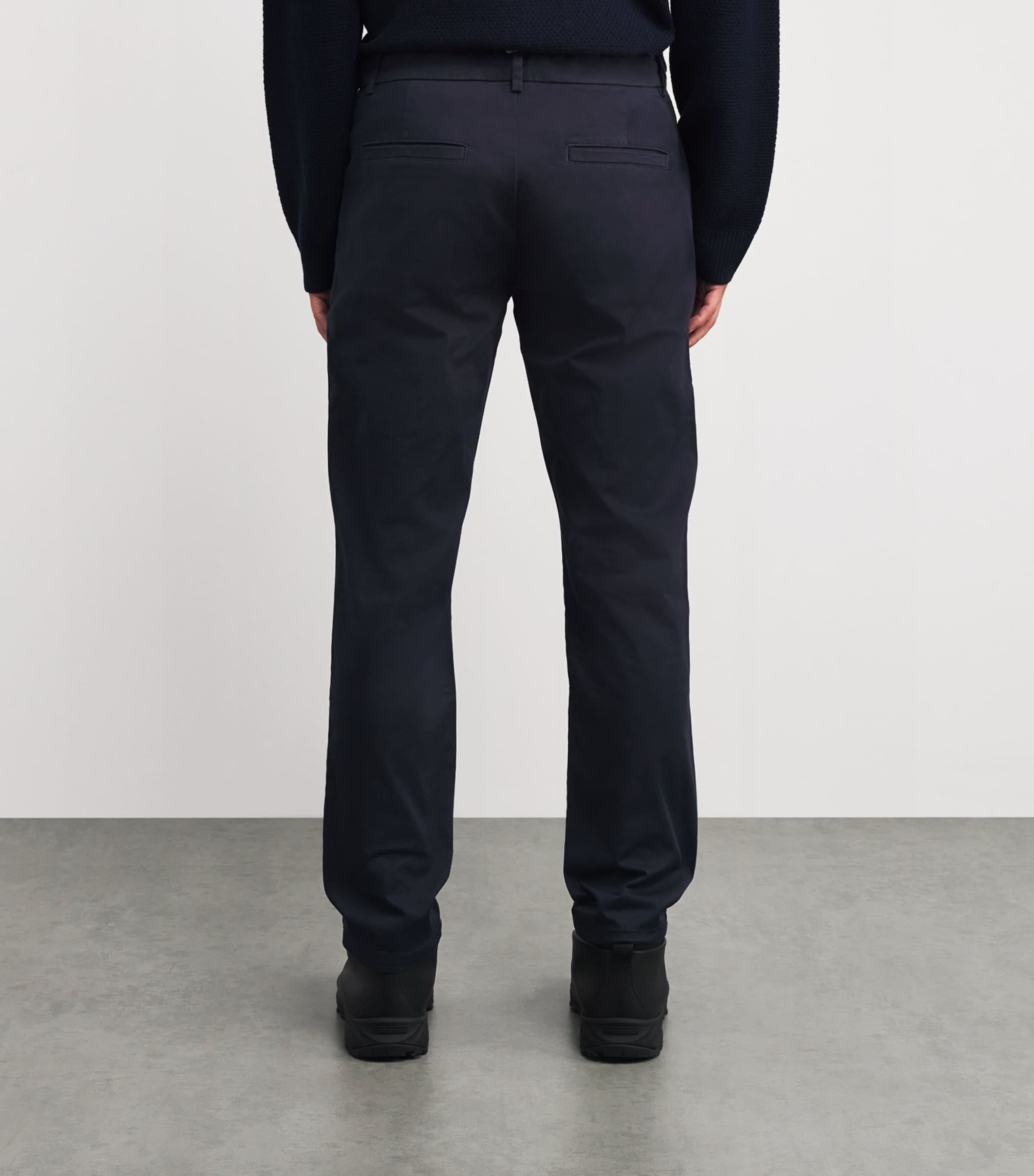 Bogner Mens Stretch-Cotton Riley Chinos Navy Image 4