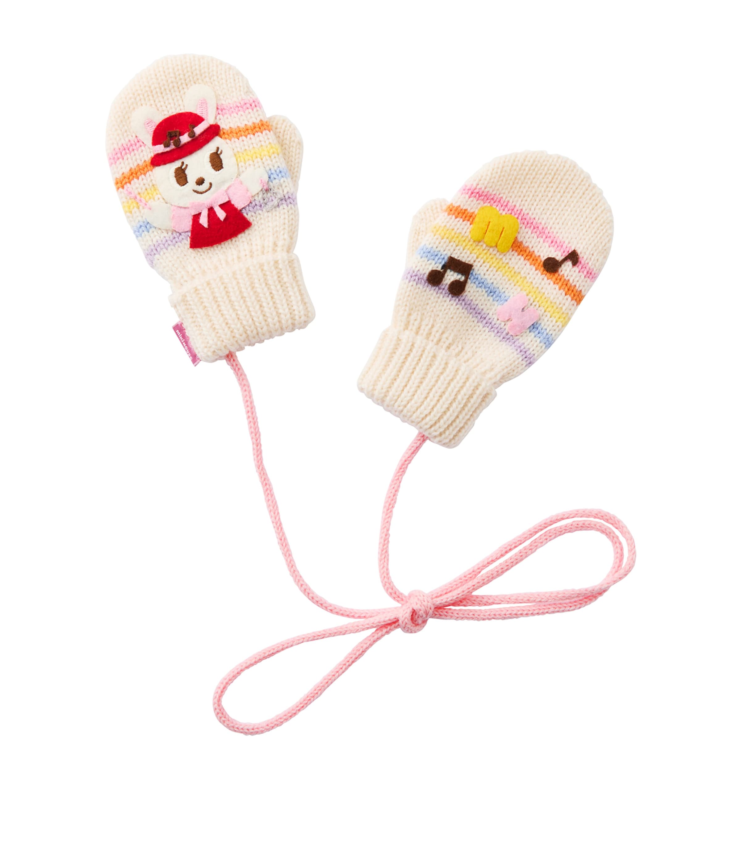 Miki House Wool-Blend Rabbit Mittens Image 1