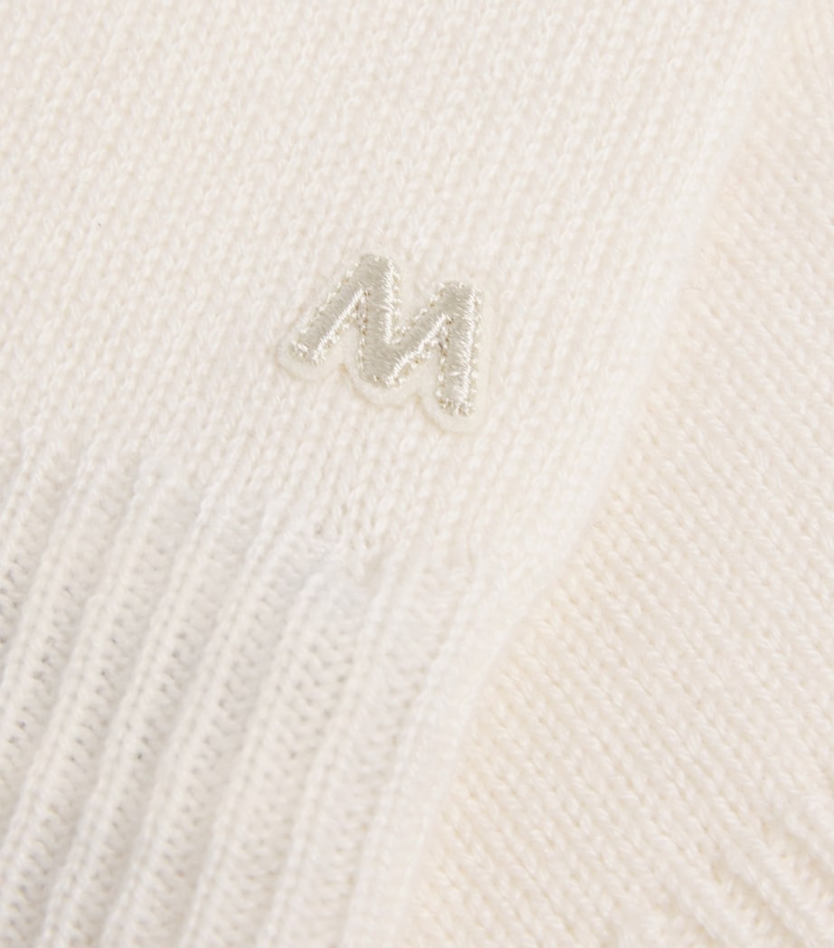 Cashmere Monogram Gloves OPTICAL WHITE Image 4