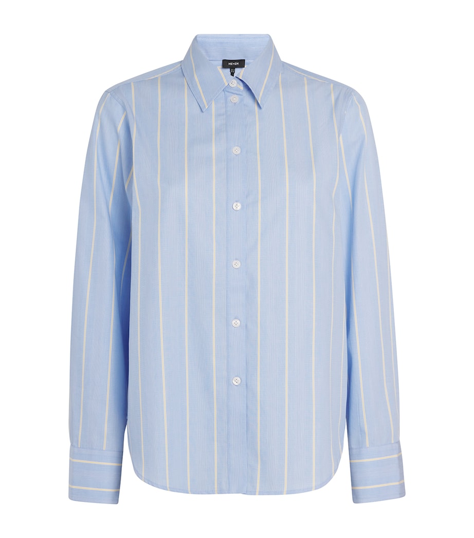 Cotton Stripe Forever Shirt CHAMBRAY BLUE/YELLOW Image 1