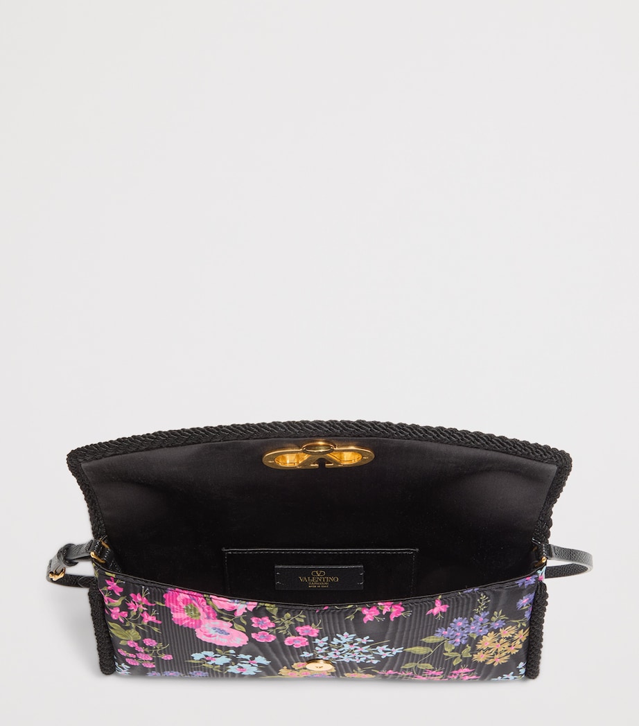 Small Moiré Papier Floral Shoulder Bag N96 Image 5