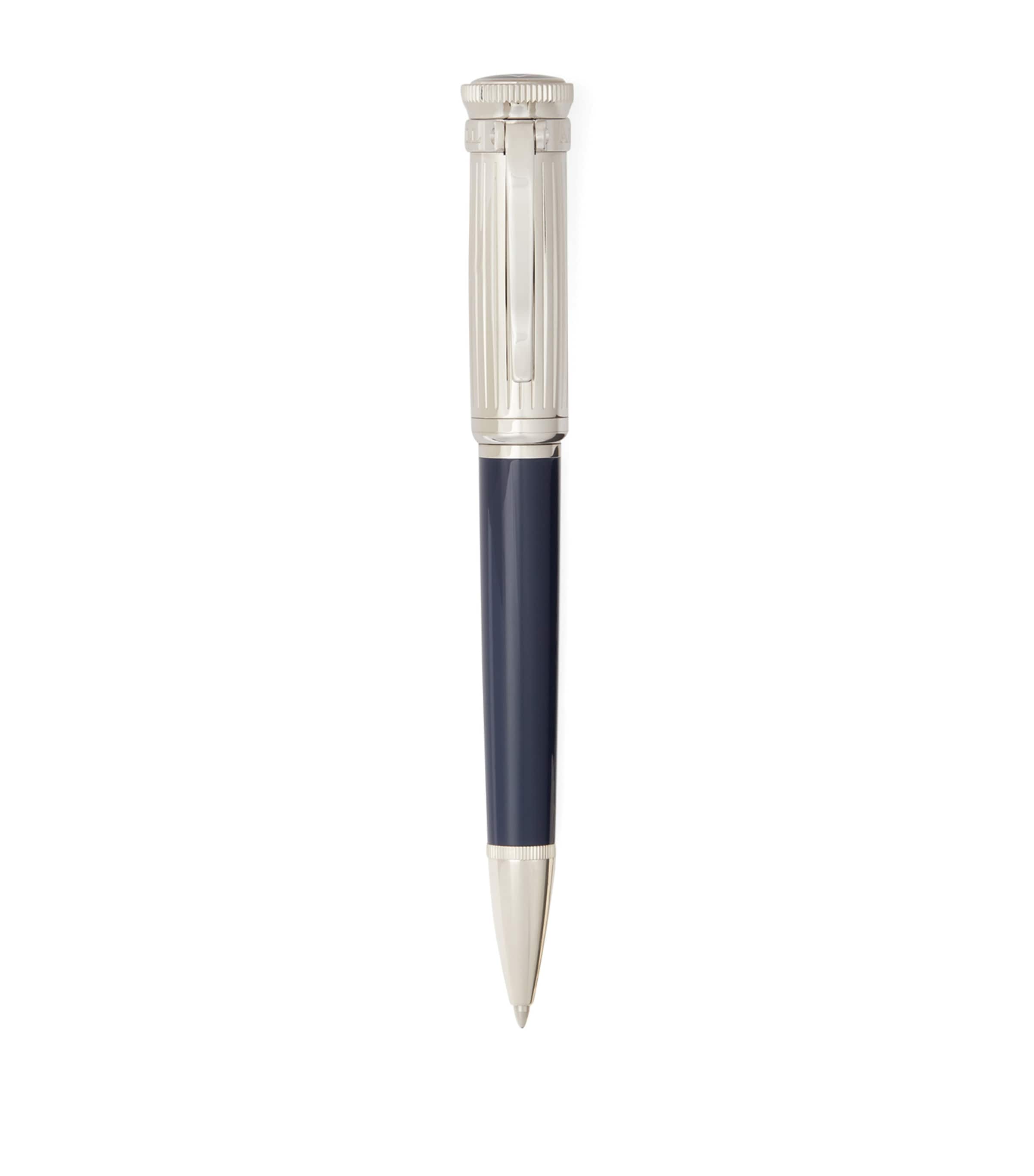 Dunhill Sentryman Lines Ballpoint Pen In White
