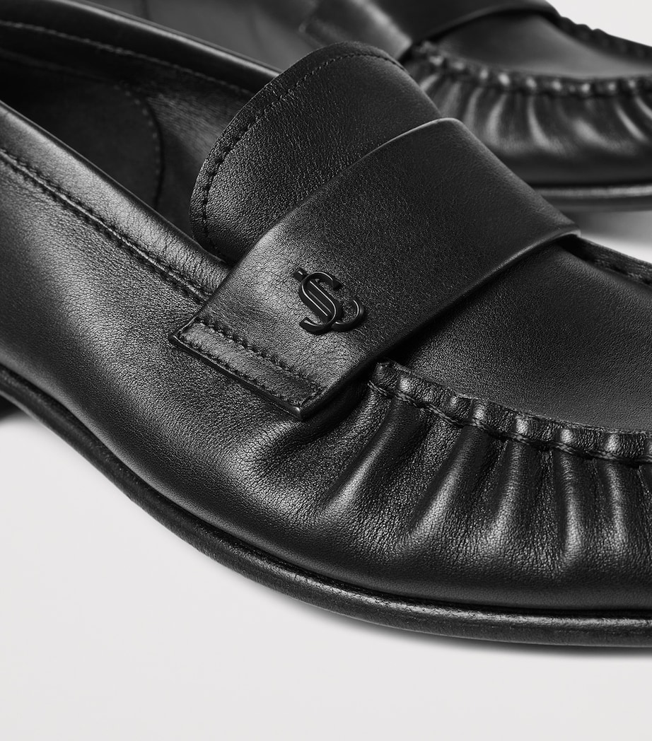 Ellis Leather Loafers BLACK Image 6