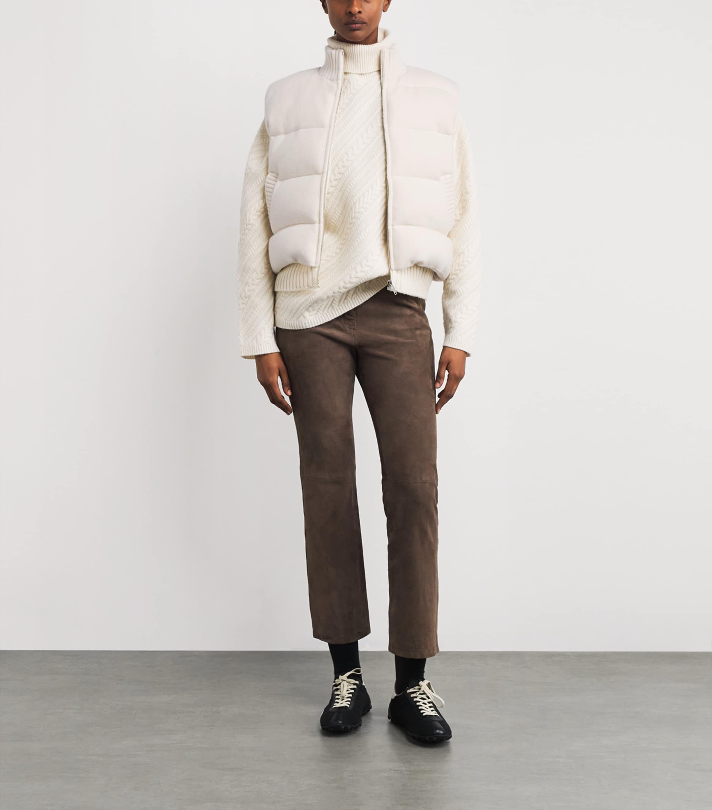 Down Merino Wool Gilet IVORY Image 2