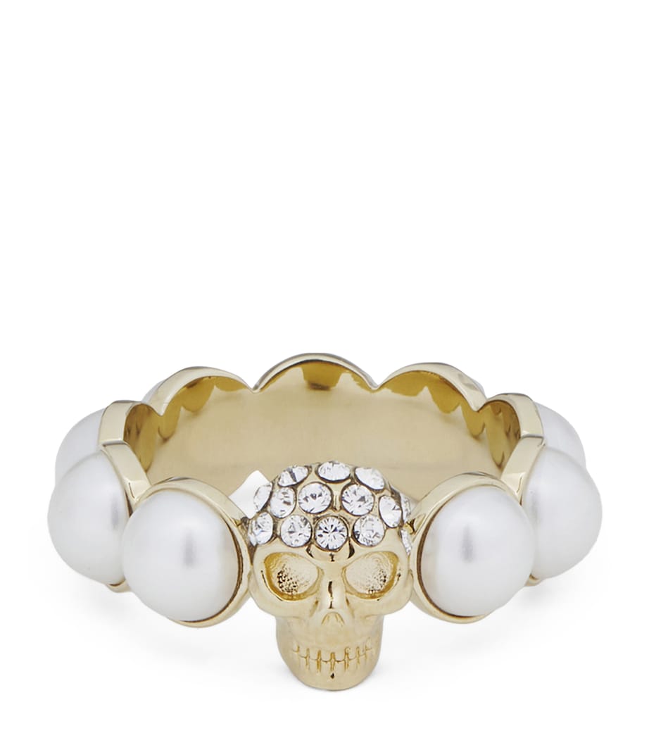 Faux Pearl and Skull Ring 1953 Image 1
