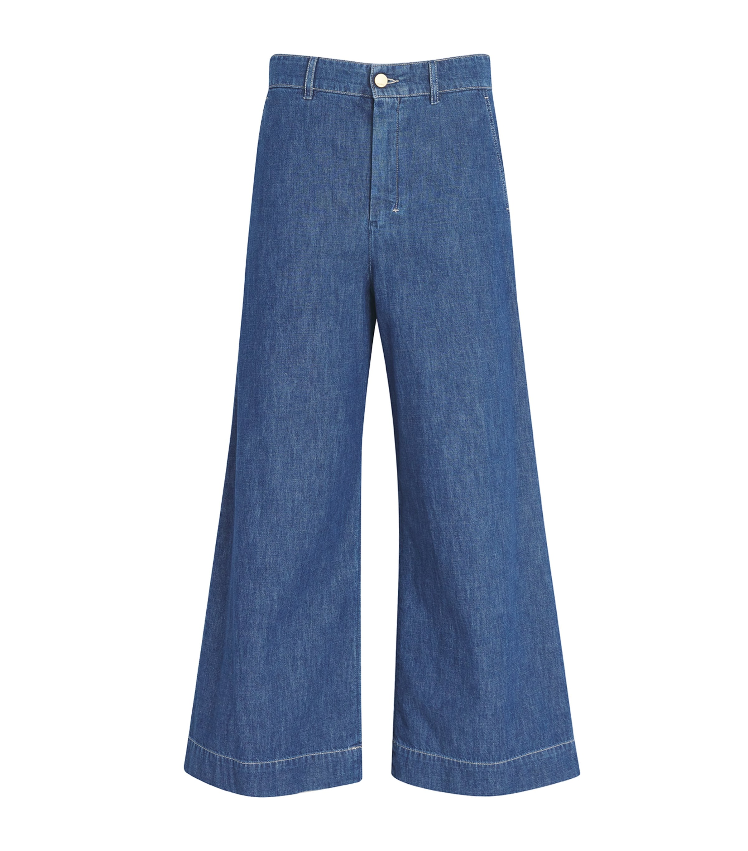 Max Mara Zendaya Wide Leg Jeans In Blue