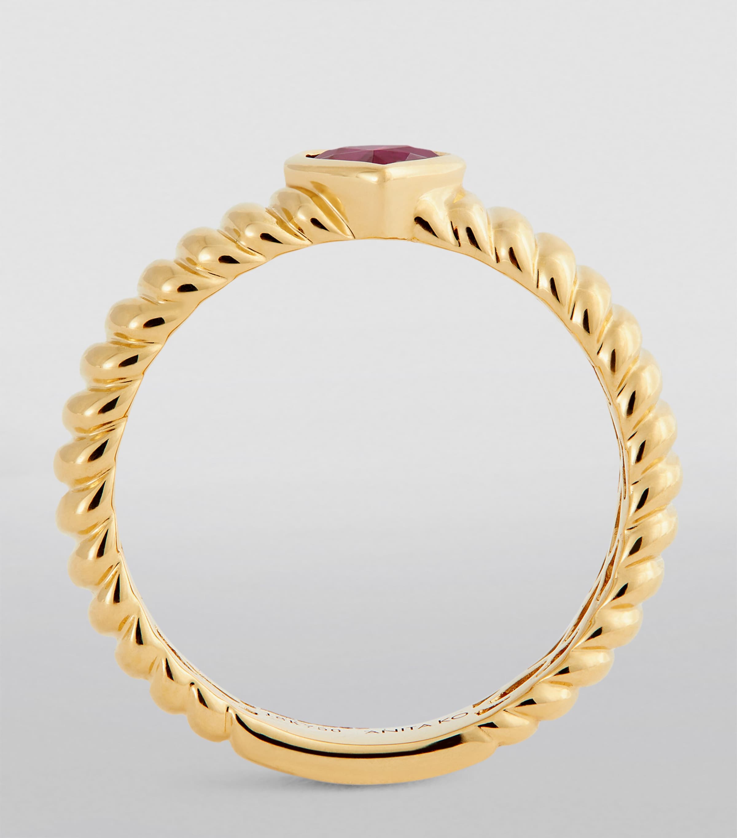 Yellow Gold and Ruby Zoe Ring YELLOW GOLD Image 2