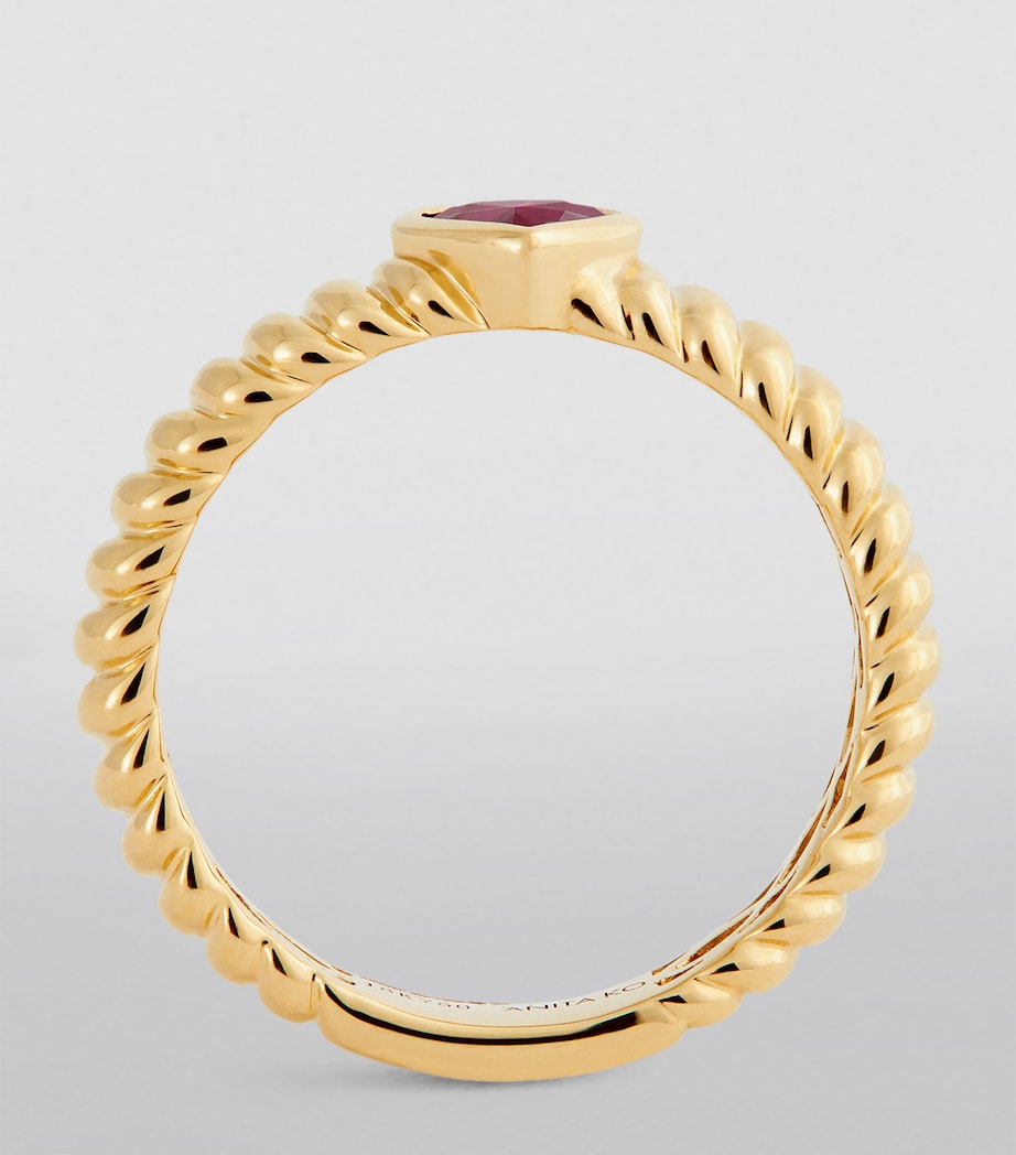 Yellow Gold and Ruby Zoe Ring YELLOW GOLD Image 2