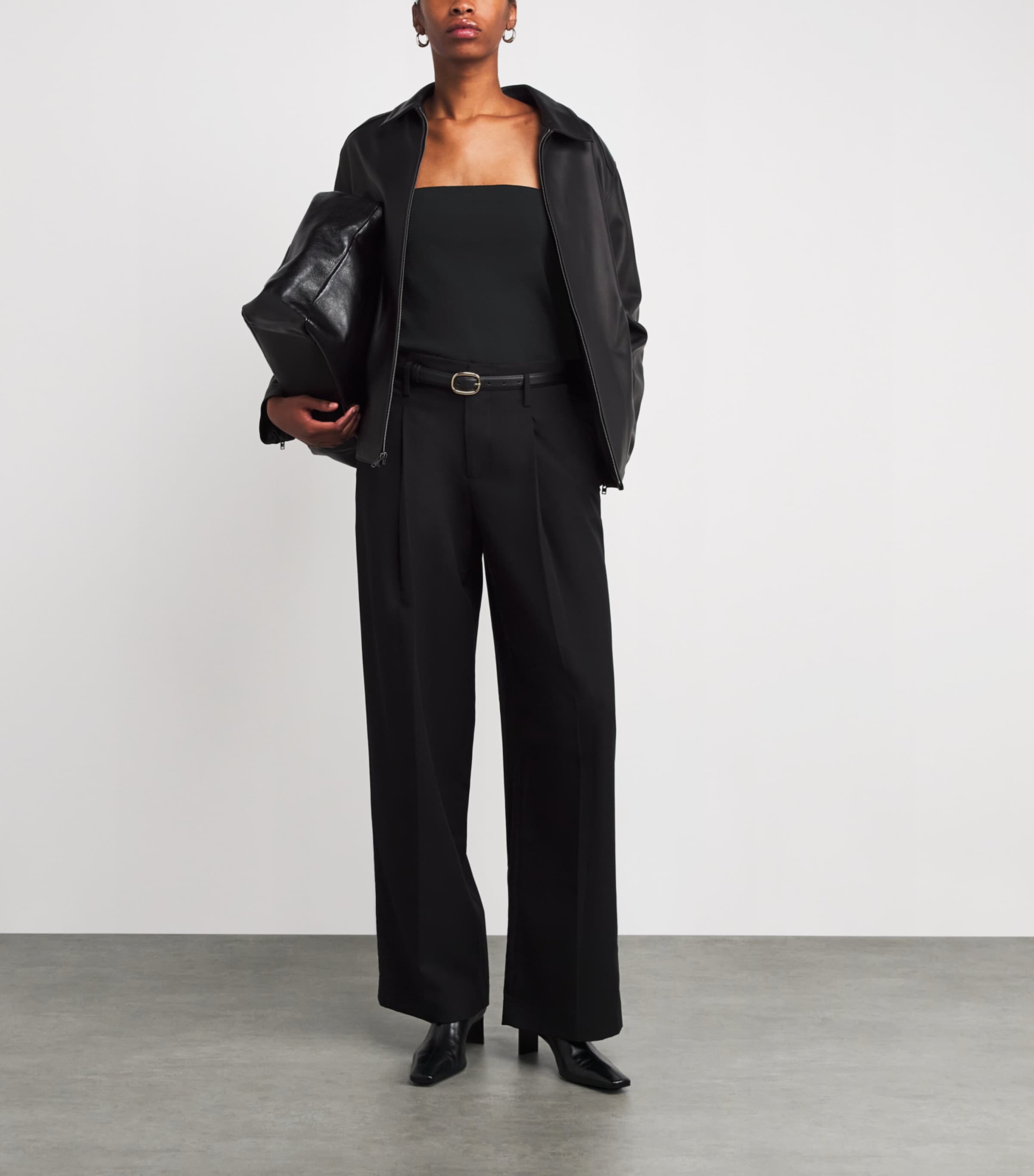 Vince Womens Strapless Top Black Image 2