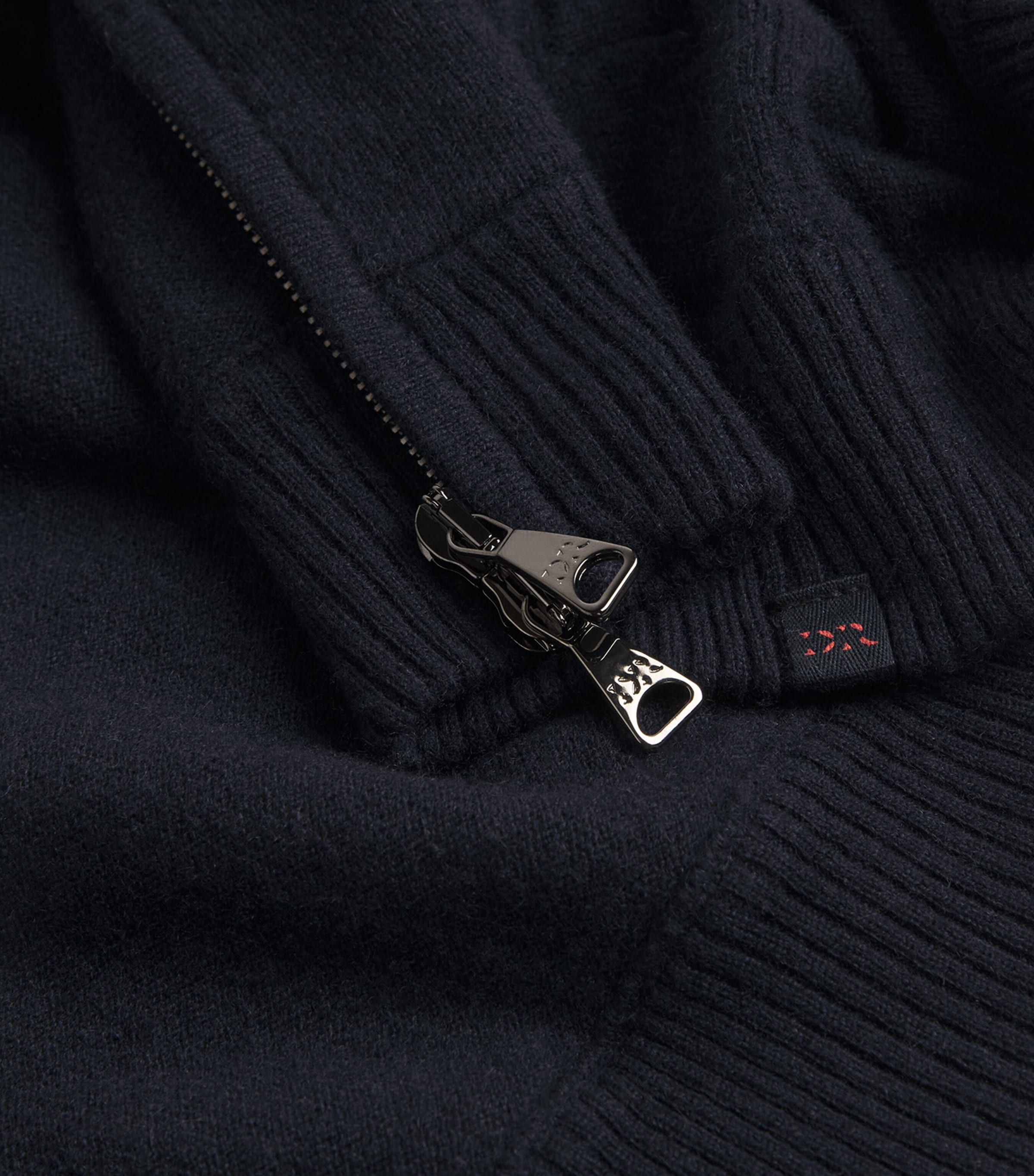Derek Rose Mens Cashmere Finley Zip-Up Hoodie Nav/navy Image 5