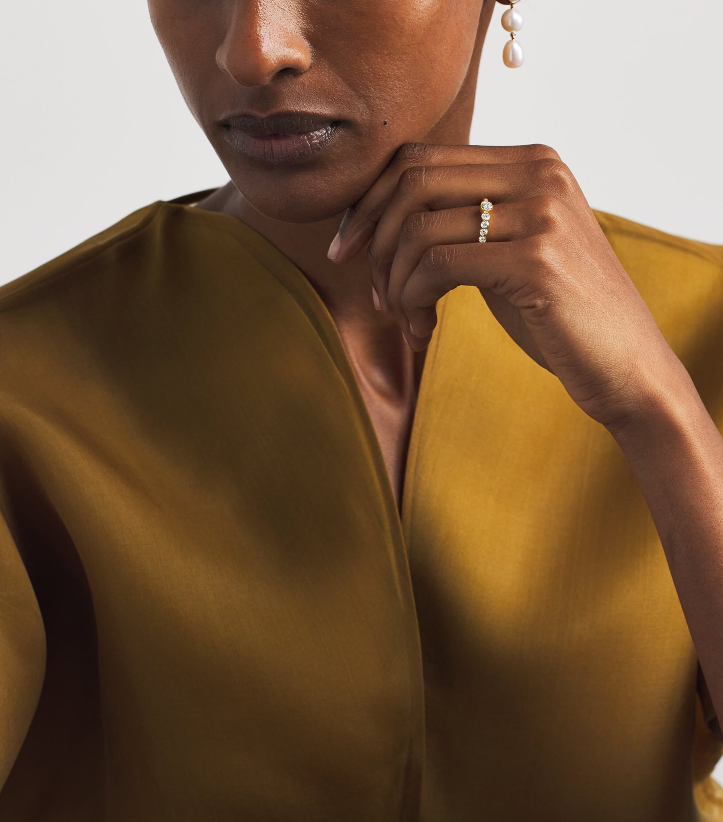 Sophie Bille Brahe Yellow Gold and Diamond Ensemble Fiancé Ring Yellow Gold Image 2