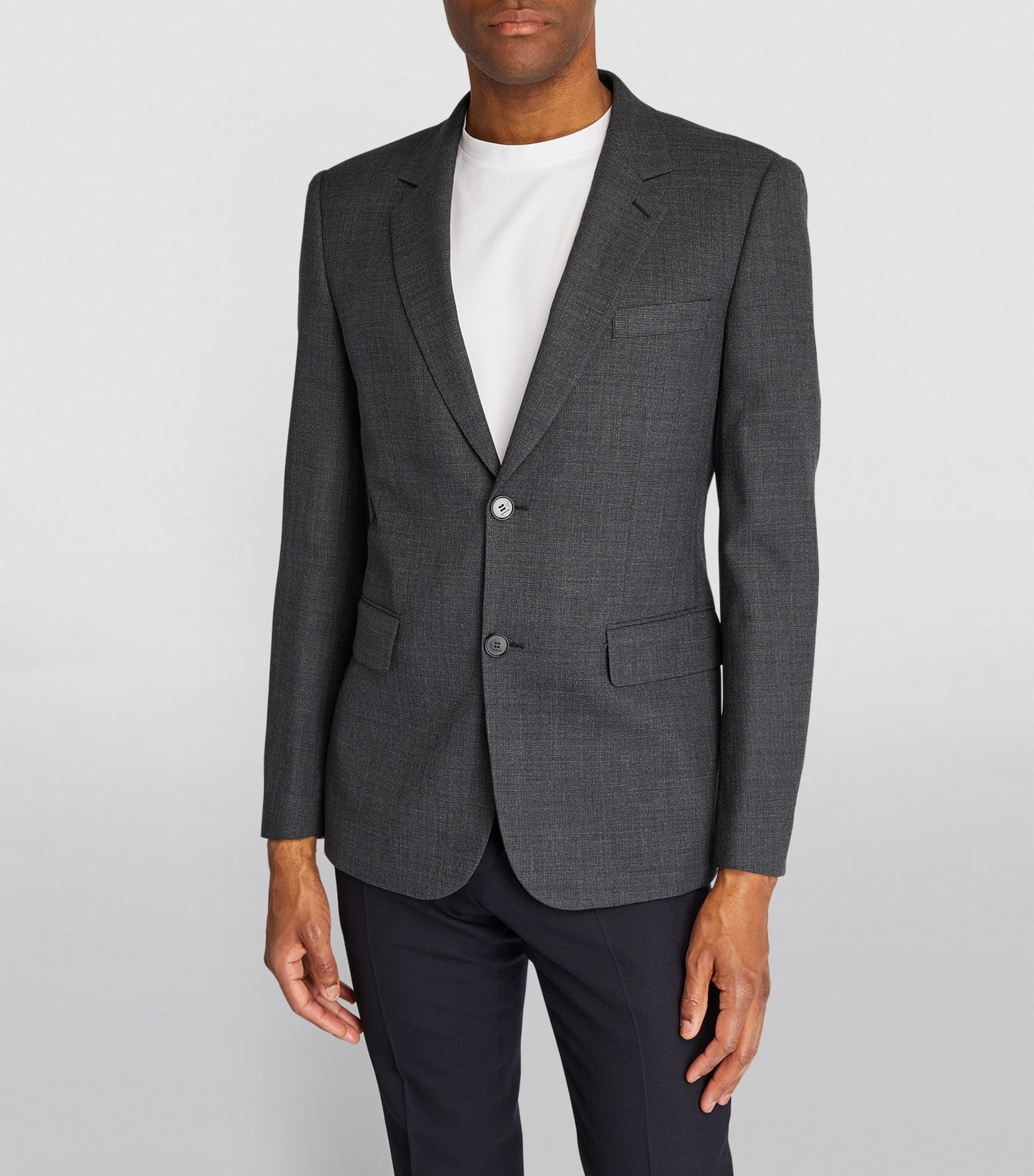 Sandro Paris Mens Wool Suit Jacket White Image 3