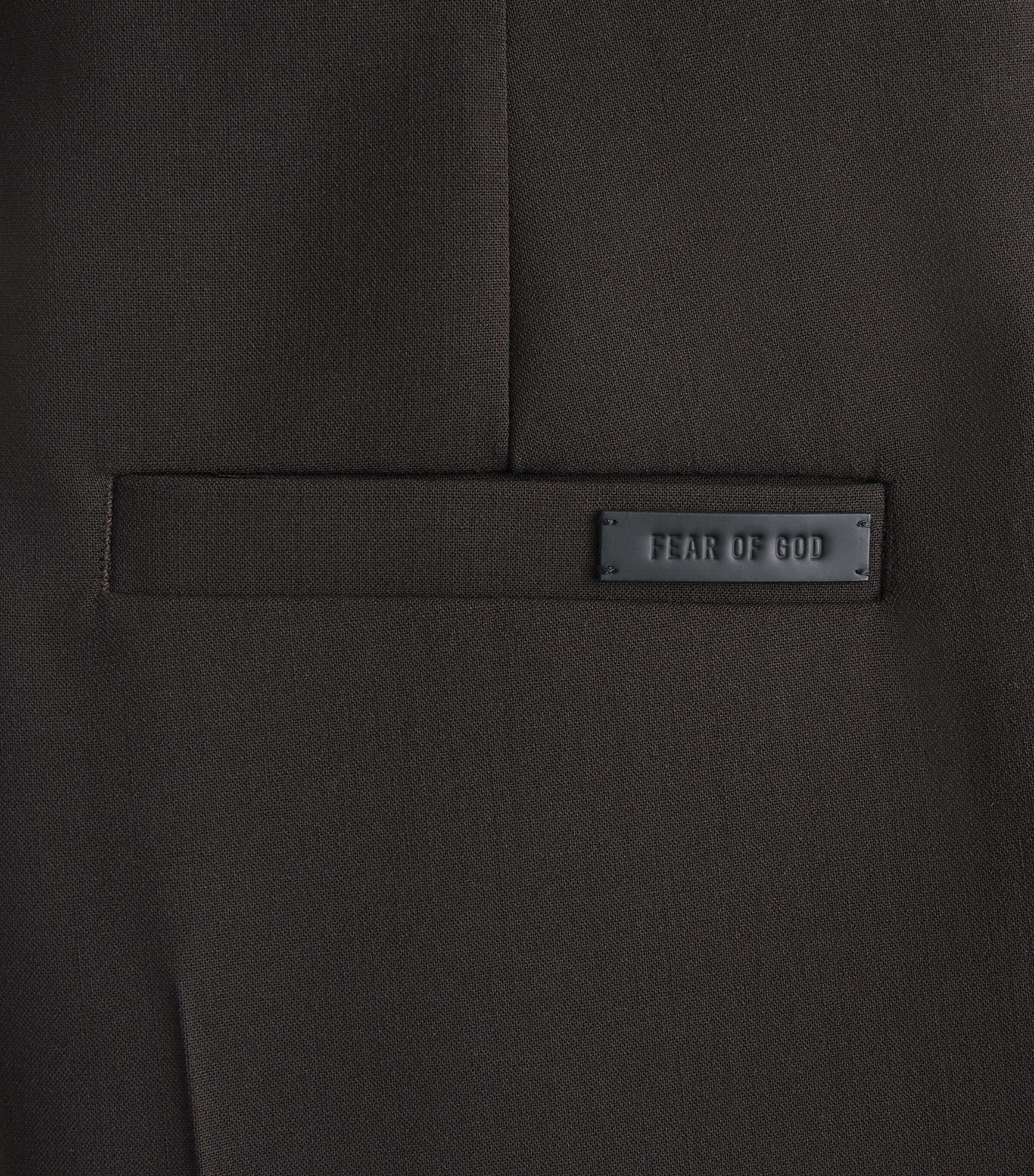 Fear Of God Mens Wool-Blend Straight Trousers Brown / Image 6