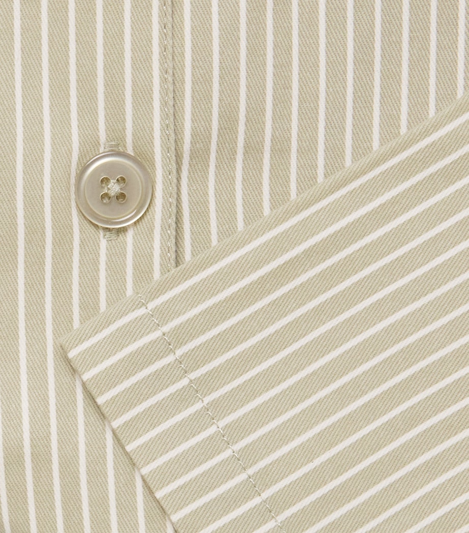 Organic Cotton Frankie Overshirt (5-10 Years) TEA STRIPE Image 4