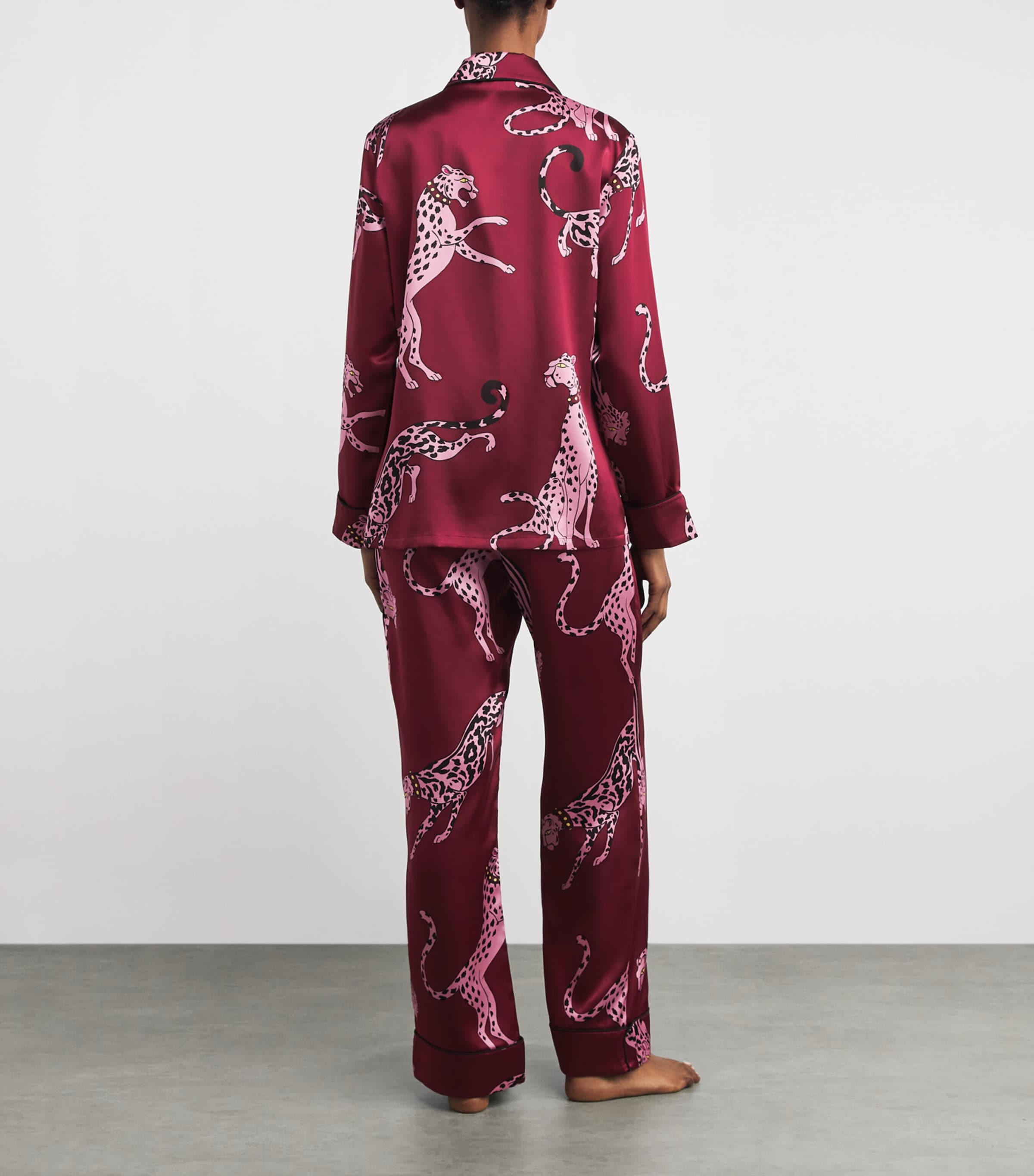 Silk Cheetah Lila Pyjama Set CHERIE Image 3