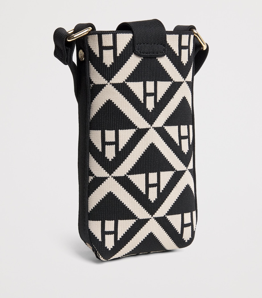 Harrods Geo Jacquard Phone Pouch Multi Print Image 2