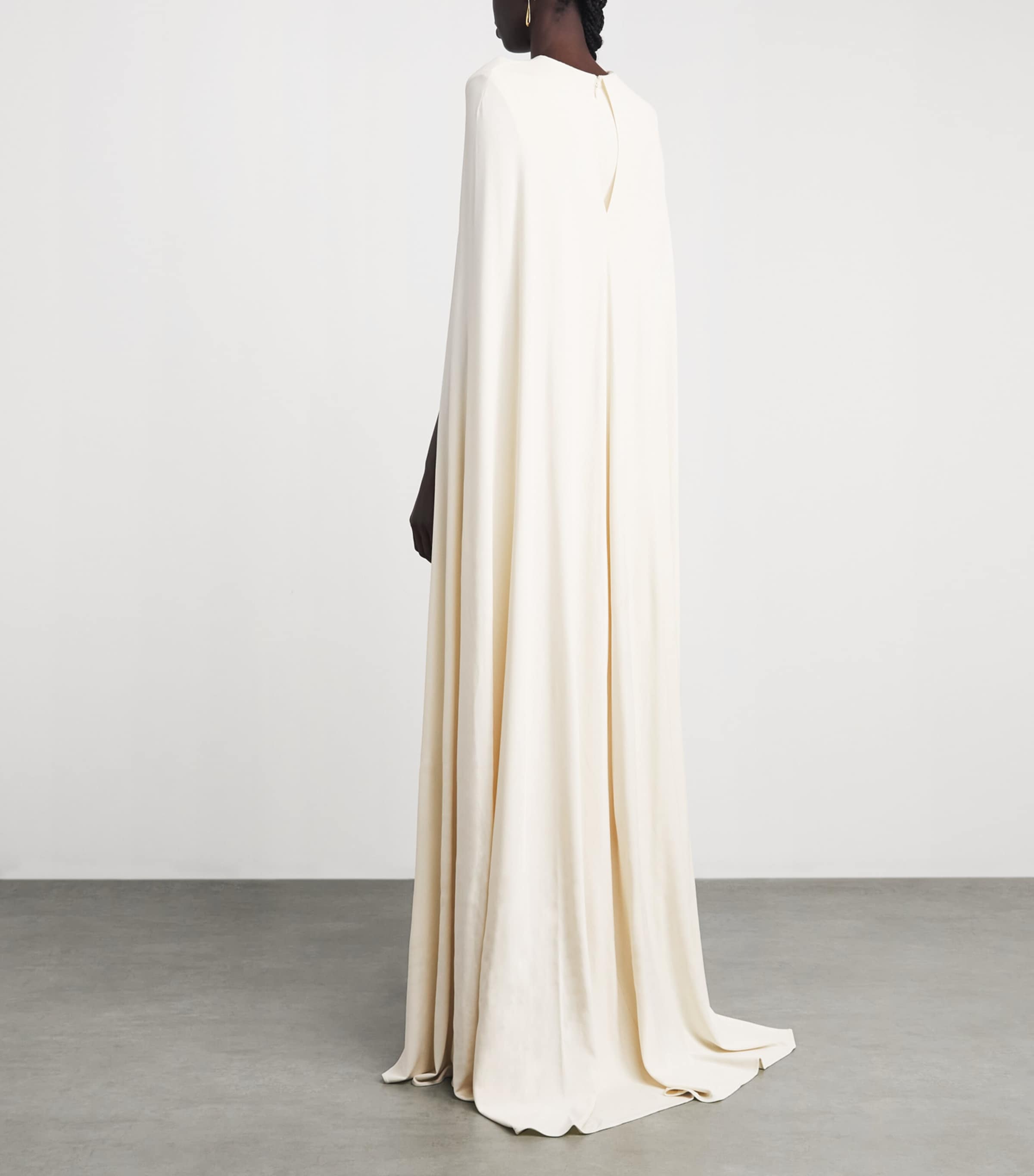 Simkhai Womens Cape Gathered Gown Yolk Image 4
