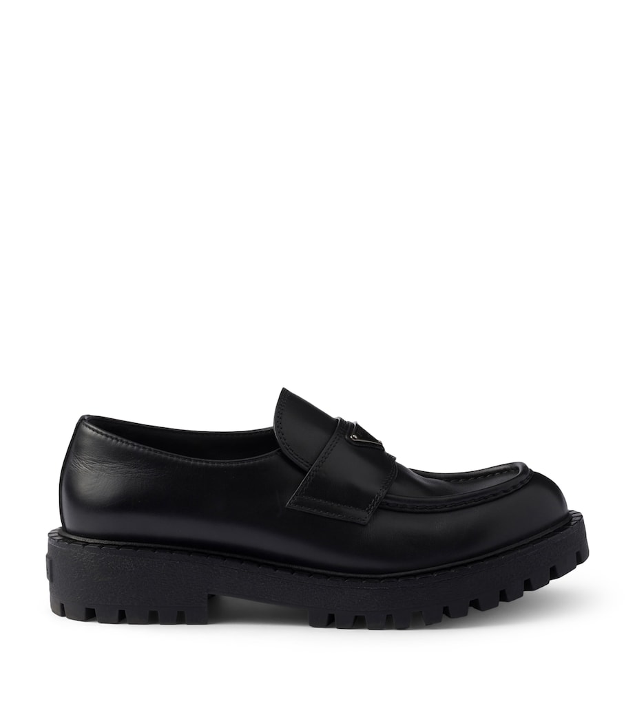 Brushed Leather Loafers F0002 Image 1