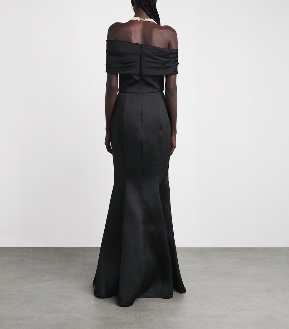 Solace London Womens Corseted Alta Gown Black Image 4