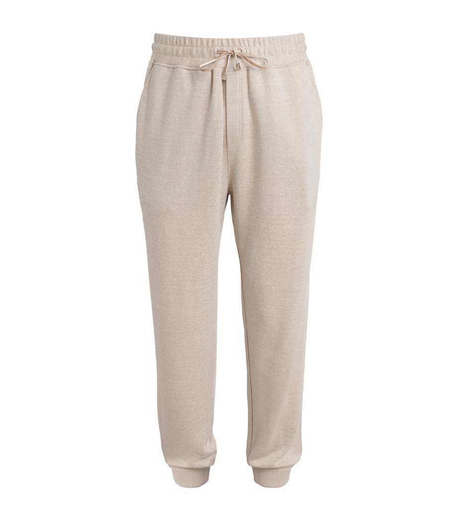 Linen-Virgin Wool Sweatpants STONE Image 1