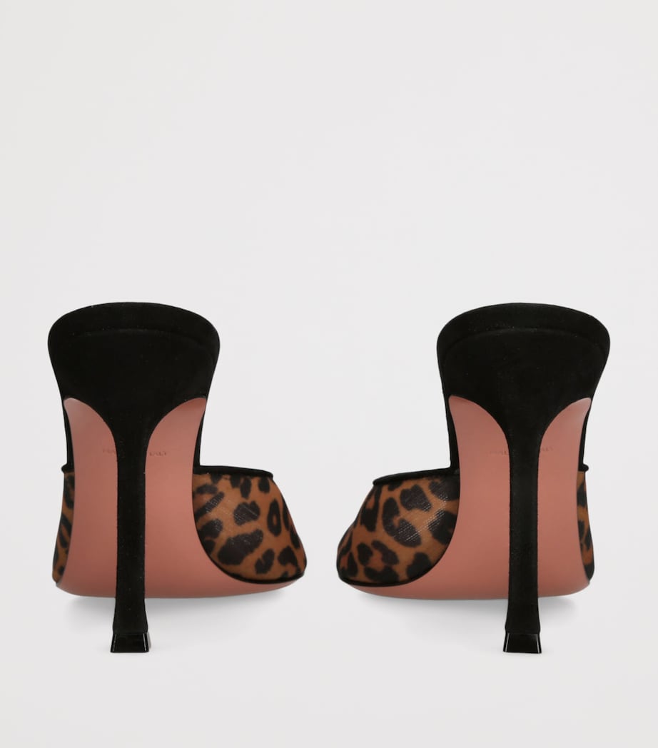 Mesh Leopard Print Alexa Mules 95 BROWN/OTH Image 2