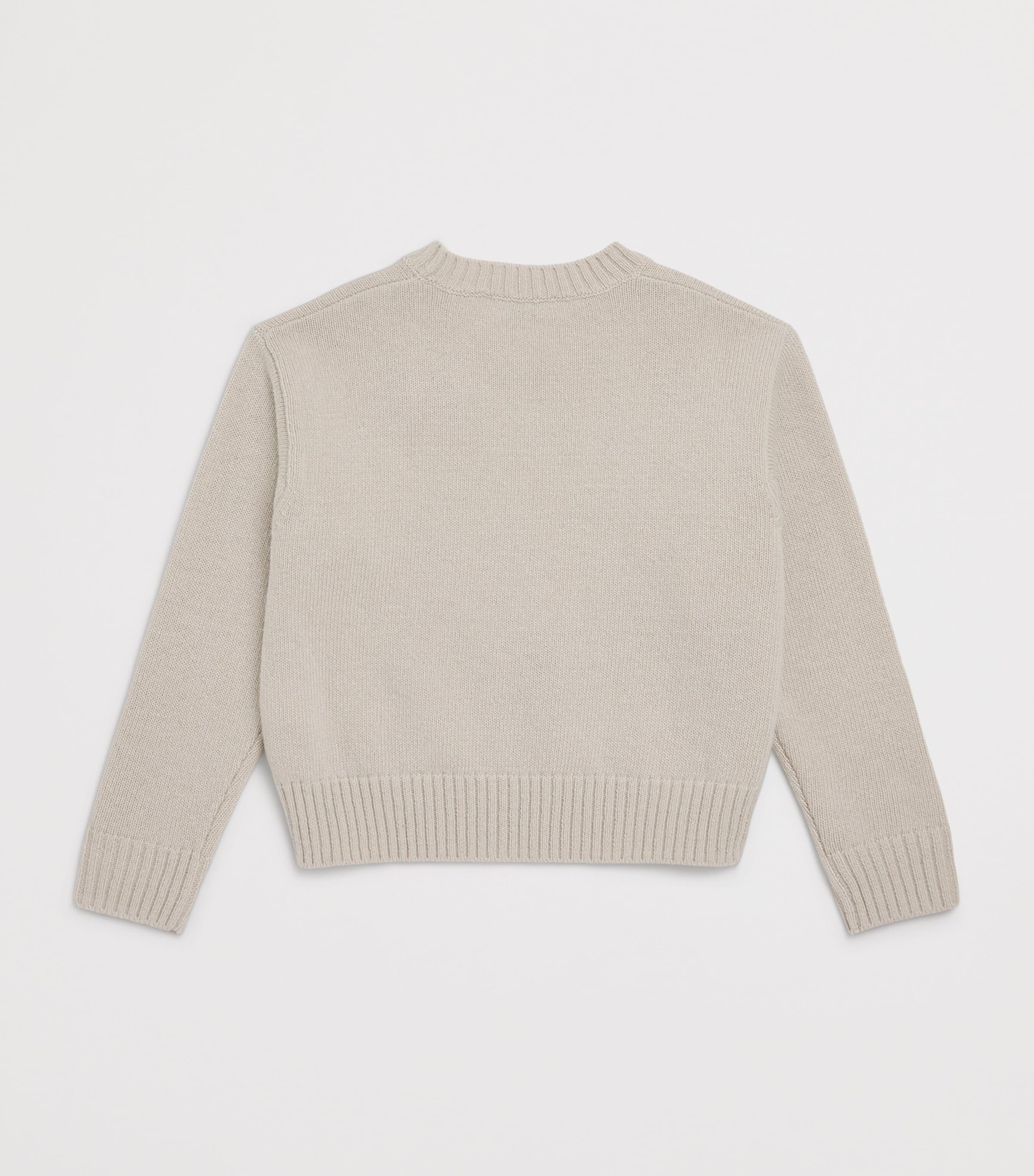 Cotton Ribbed Sweater 106ALMOND BEIGE Image 2