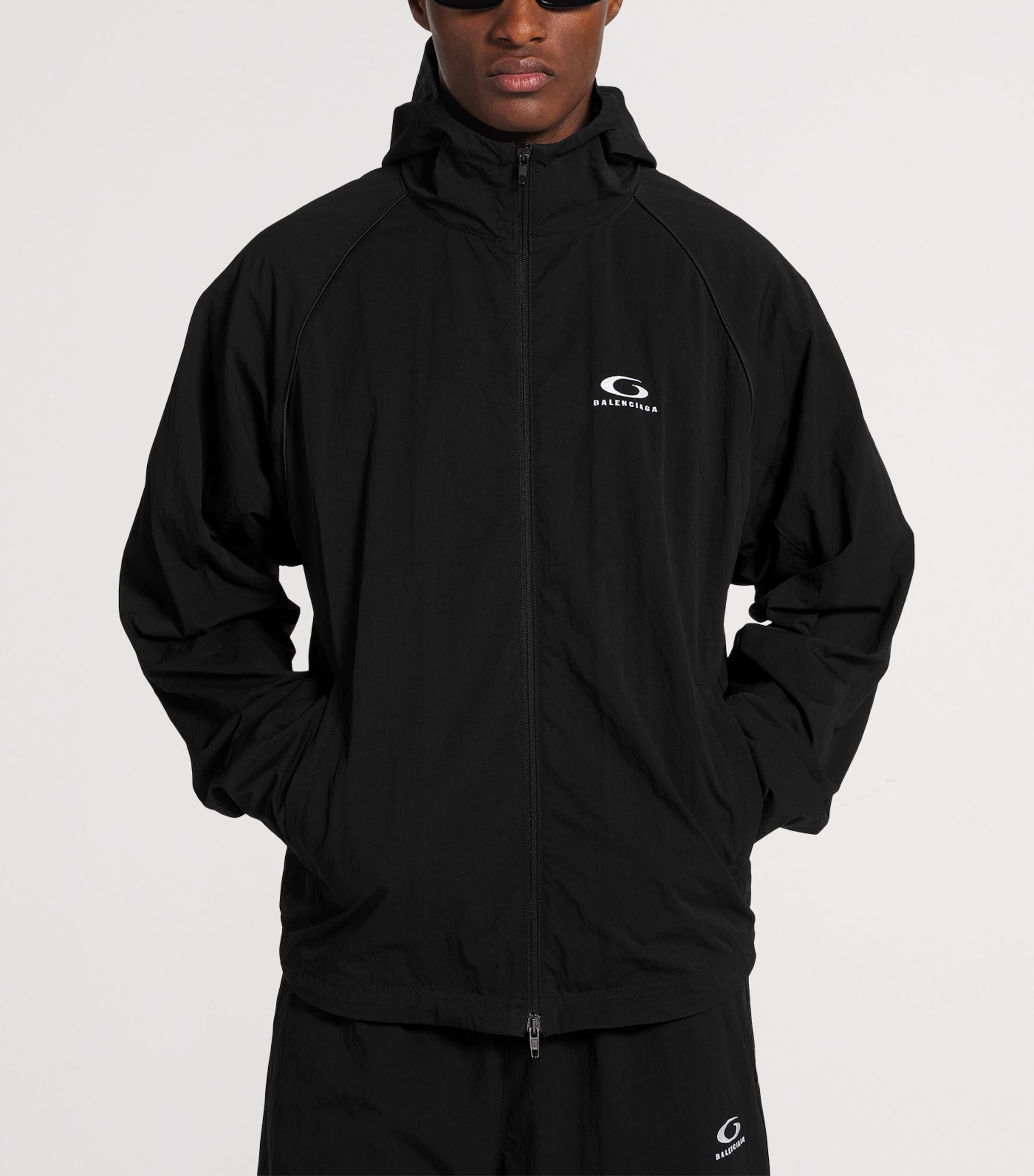 Balenciaga Mens Loop Sports Icon Track Jacket Image 5