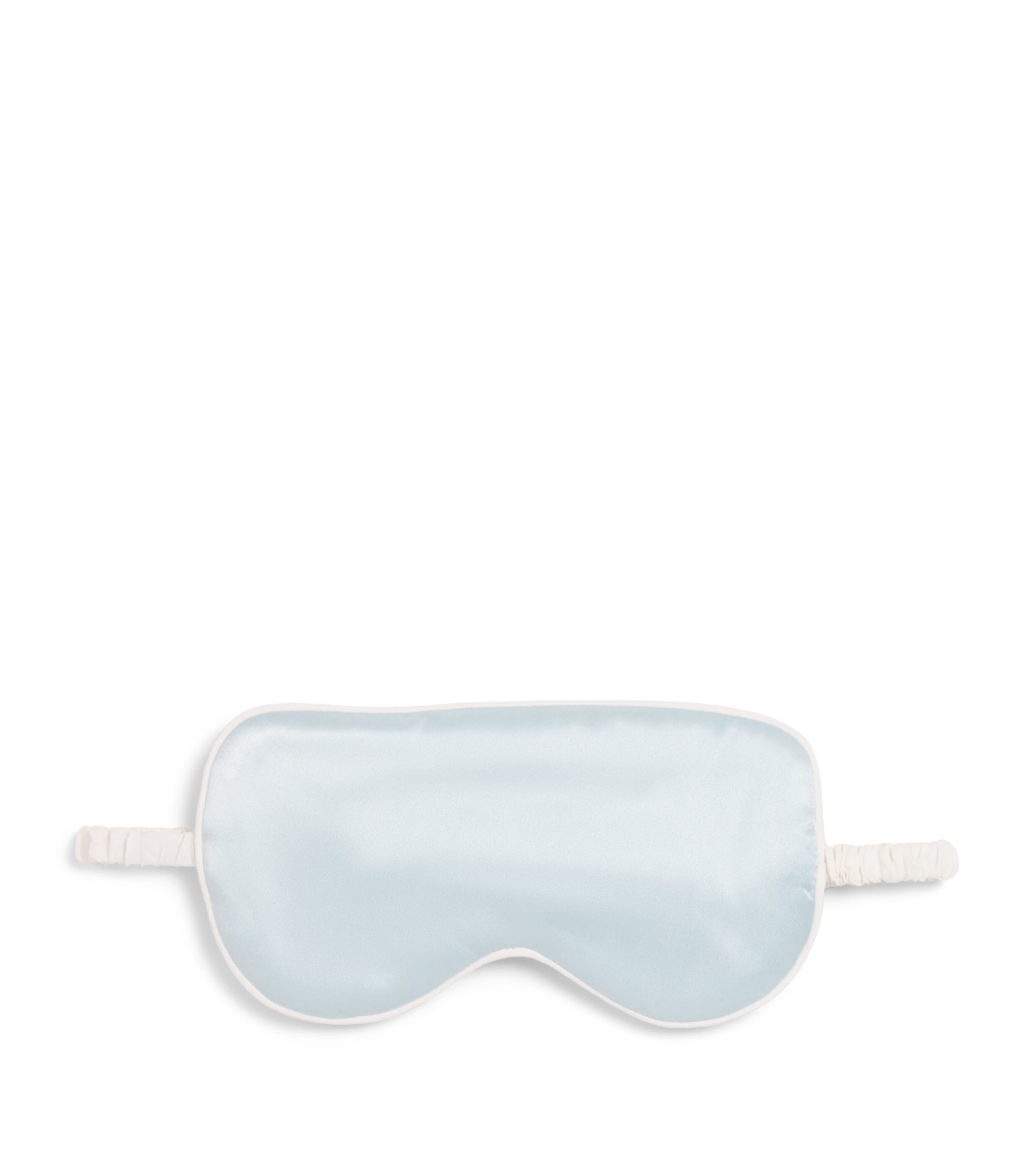 Olivia von Halle Womens Silk Audrey Eye Mask Powder Blue Image 1