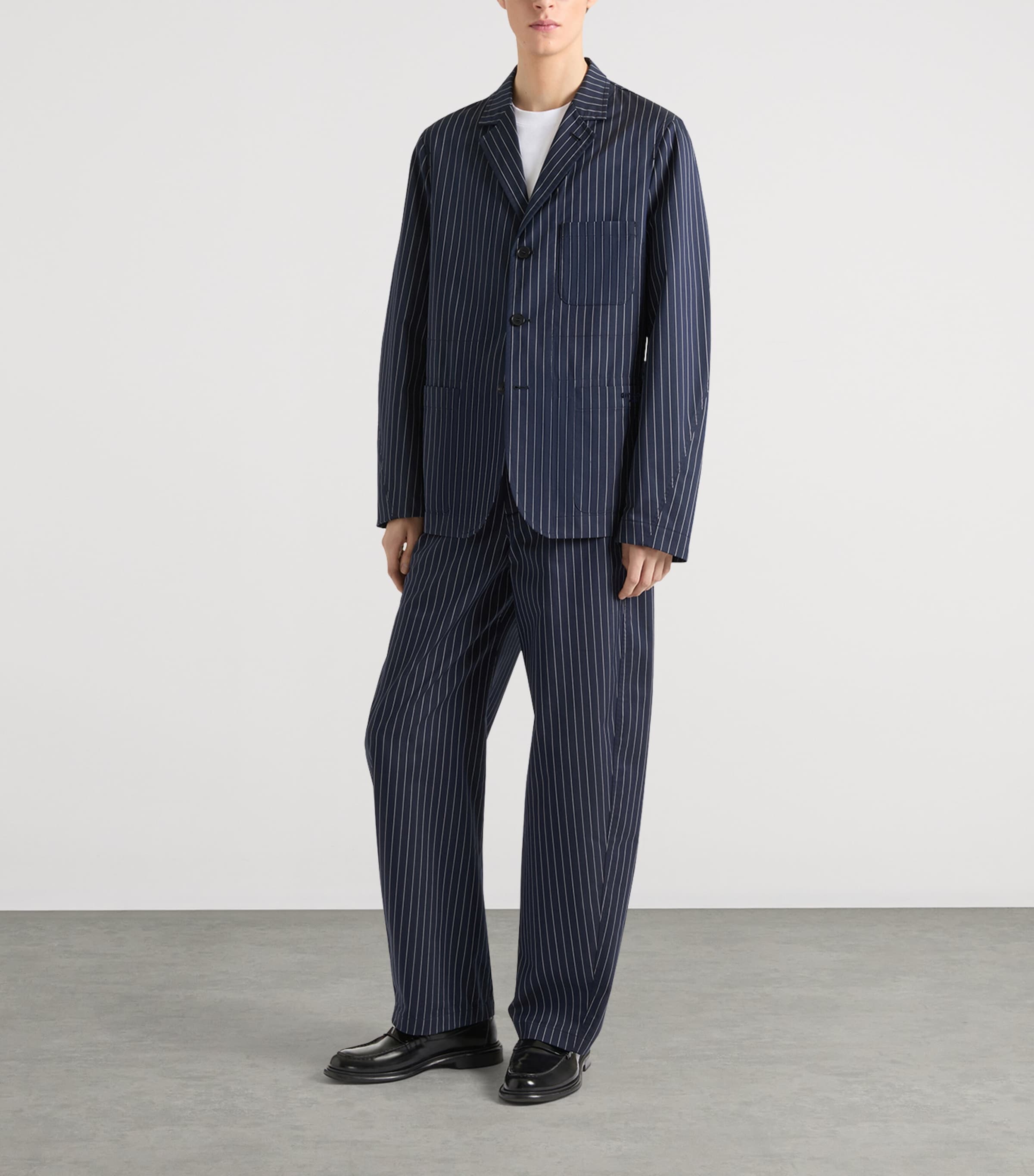 Givenchy Mens Stripe Deconstructed Blazer Image 2