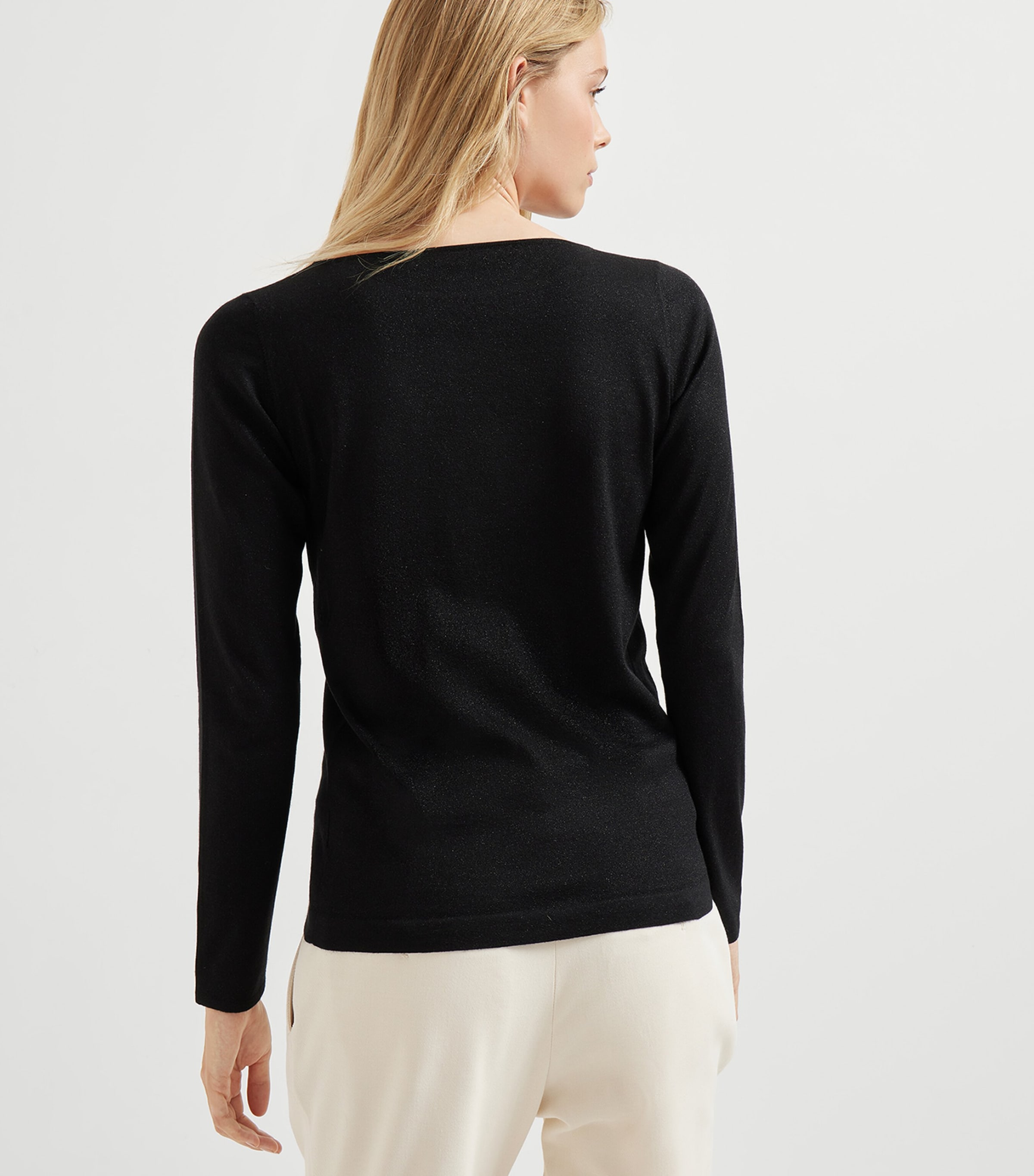 Brunello Cucinelli Womens Cashmere-Silk-Blend Sweater Image 3