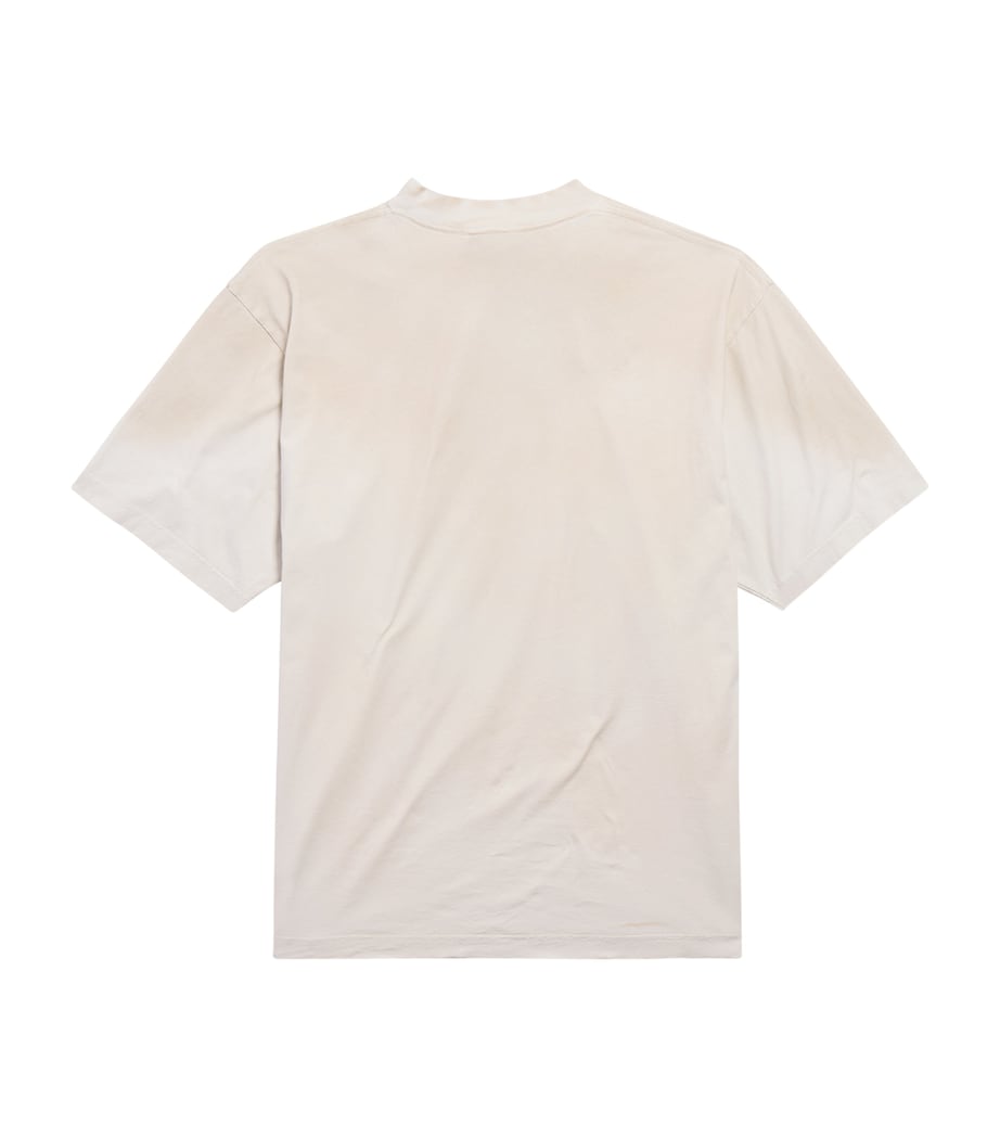 Oversized Cotton Printed T-Shirt 9012 Image 3