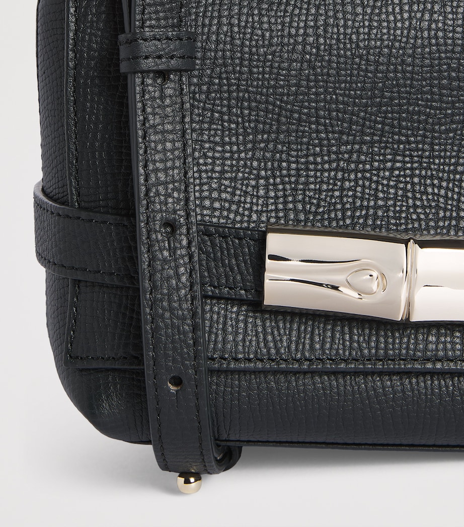 Longchamp Leather Le Smart Cross-Body Bag Noir Image 5